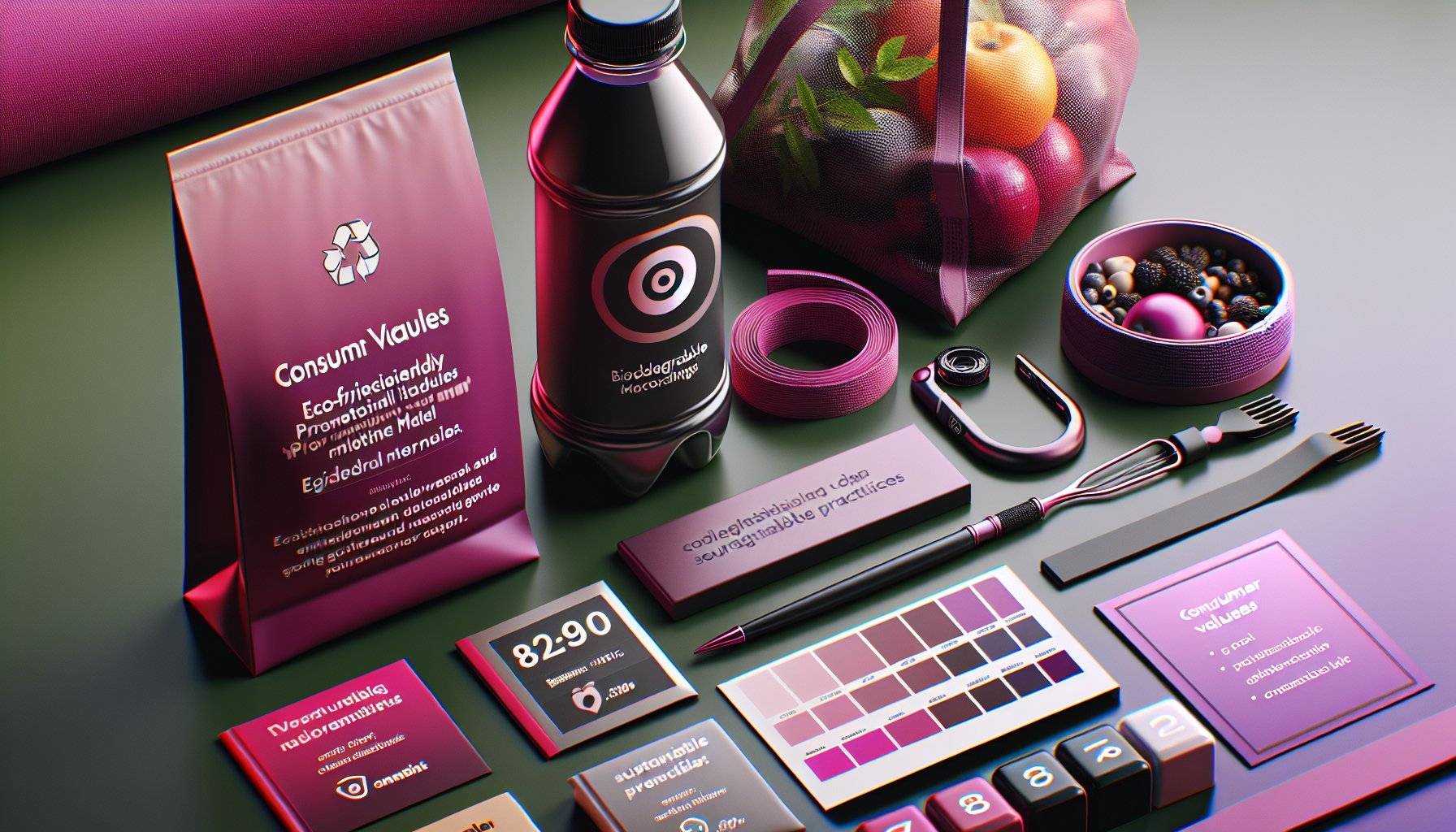 Eco-friendly promotional items for 2025 highlighting sustainable marketing trends and ethical sourcing practices.