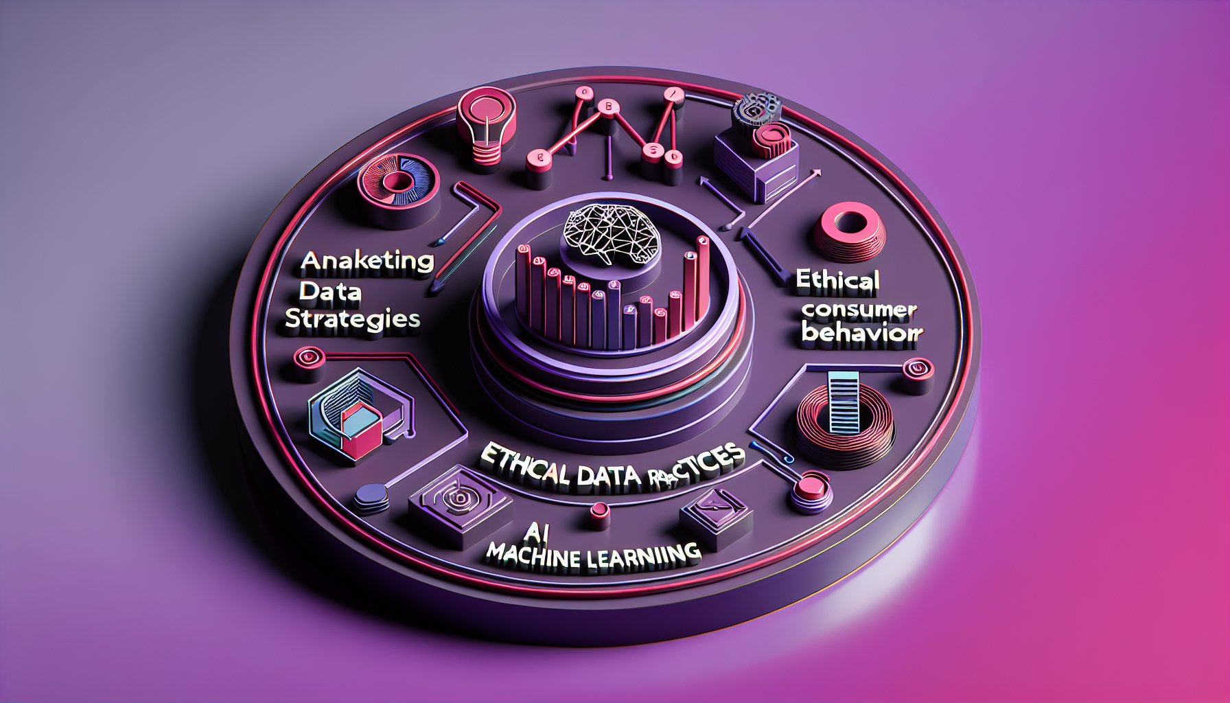 Analyzing marketing data using AI for insights on consumer behavior and ethical strategies in data analytics.