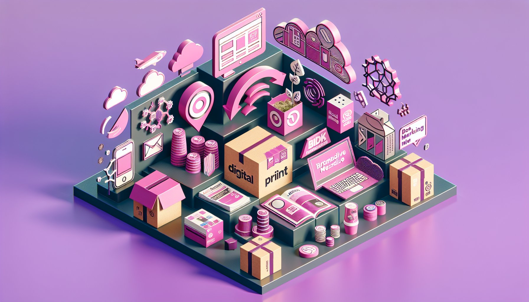 Top 10 marketing solutions for small businesses in 2025: digital strategies, print options, eco-friendly packaging, and branded merchandise.
