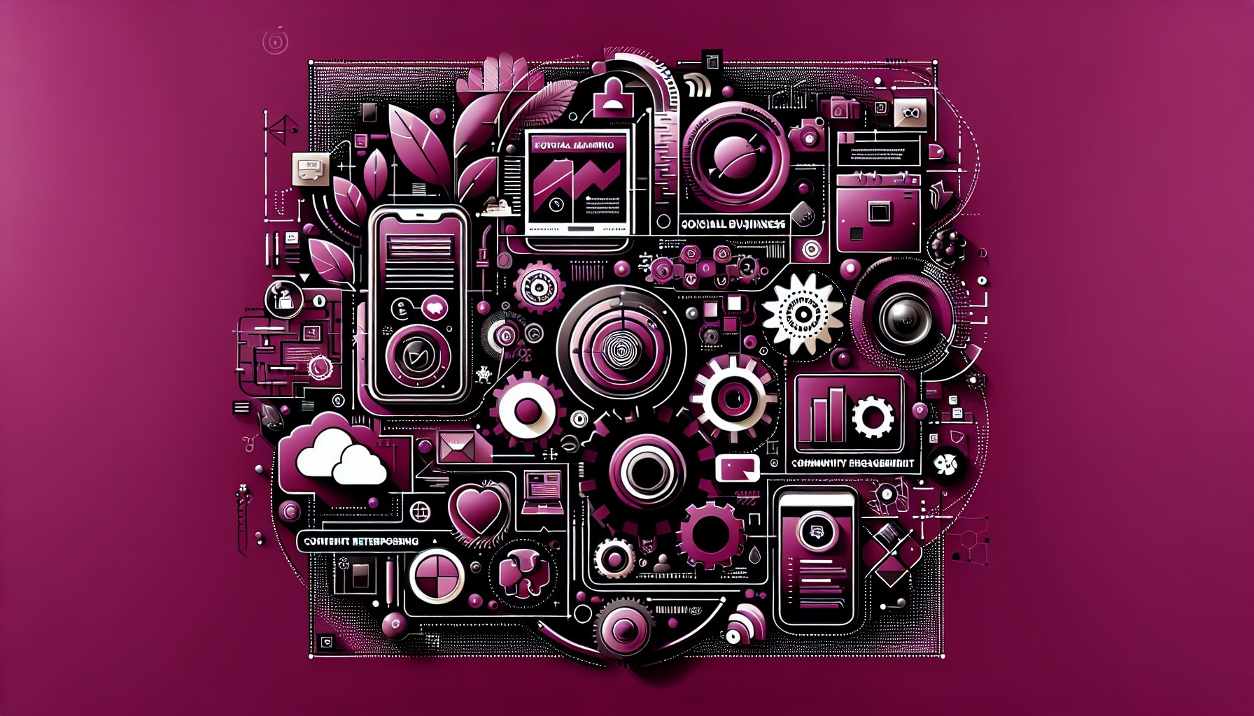 Comprehensive guide on social media marketing for small businesses, focusing on branding, content repurposing, and community engagement.