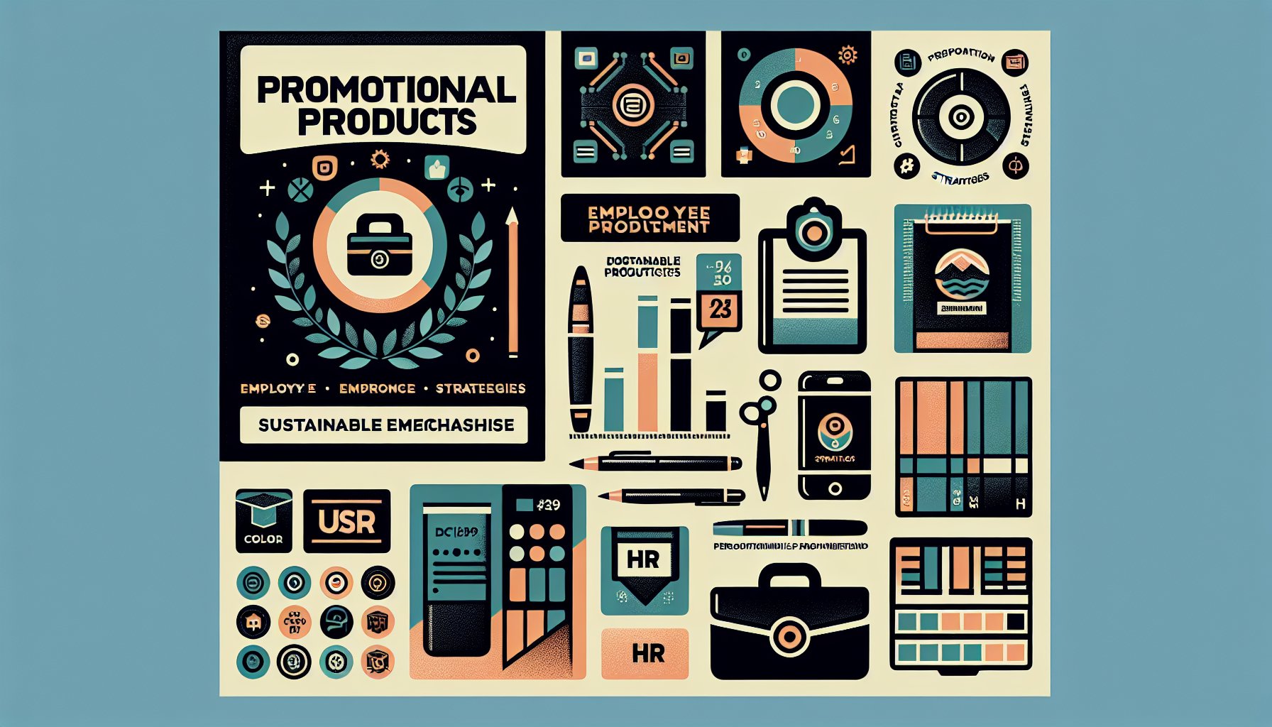 Top 10 promotional products for enhancing HR engagement strategies with sustainable merchandise and personalized gifts.