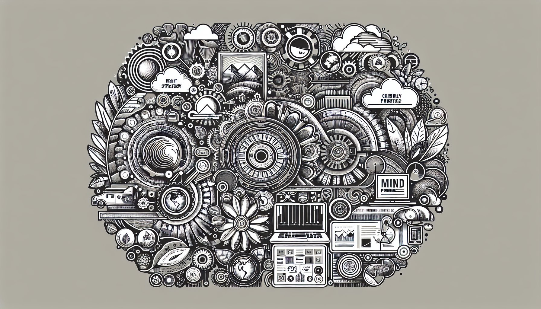 Visual guide on print marketing's eco-friendly process, showcasing digital-print synergy in 2025 branding strategies.