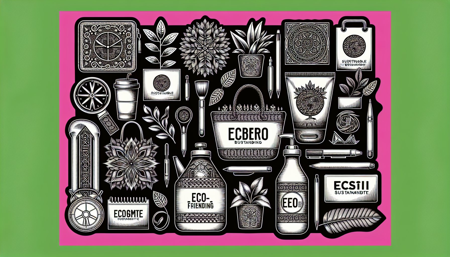 Eco-friendly merchandise options for 2025 highlighting sustainable branding by CT Marketing Solutions and consumer sustainability.