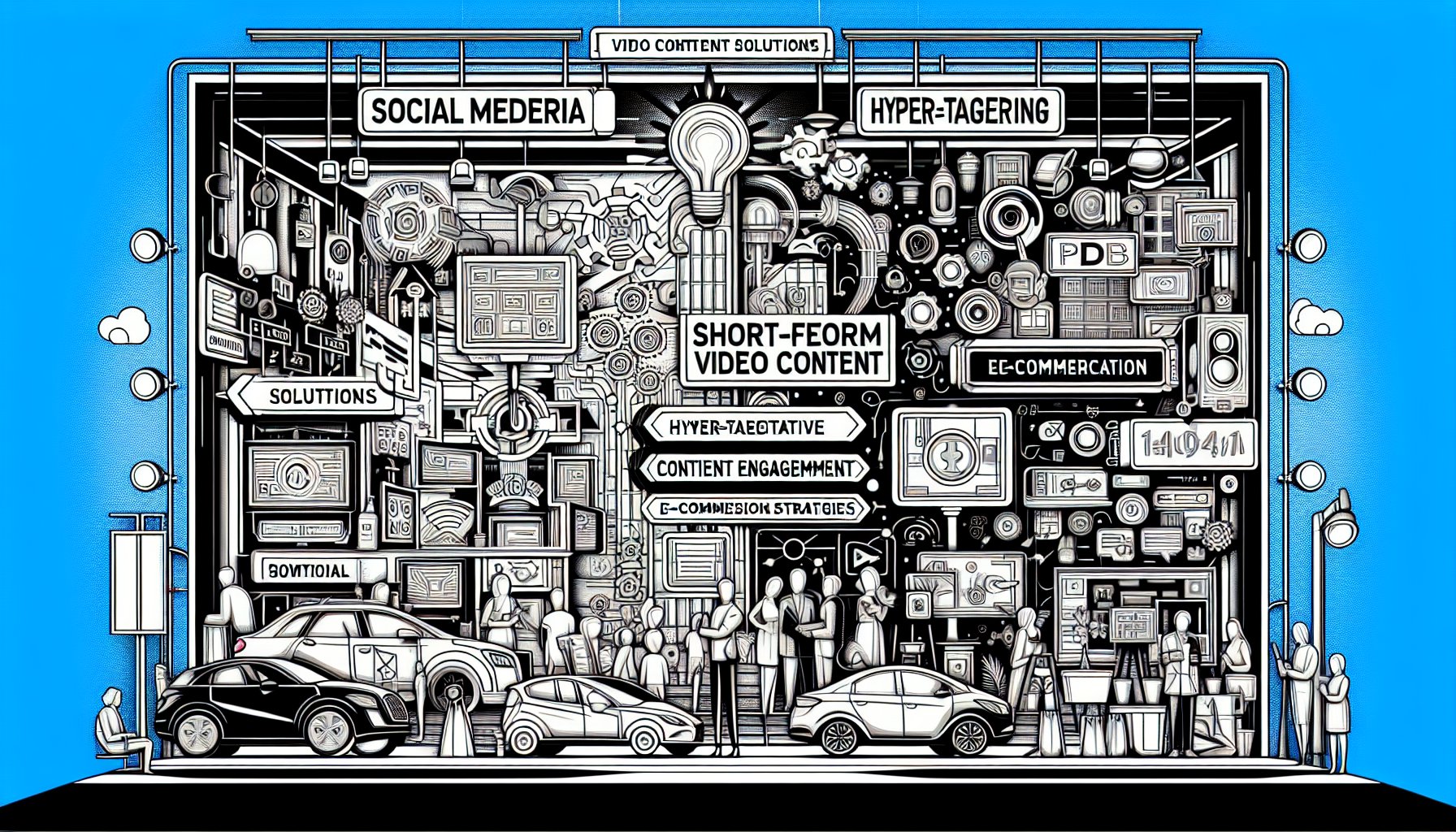 Social media marketing solutions for 2025: short-form videos, hyper-targeting with AI, interactive content, and e-commerce strategies.