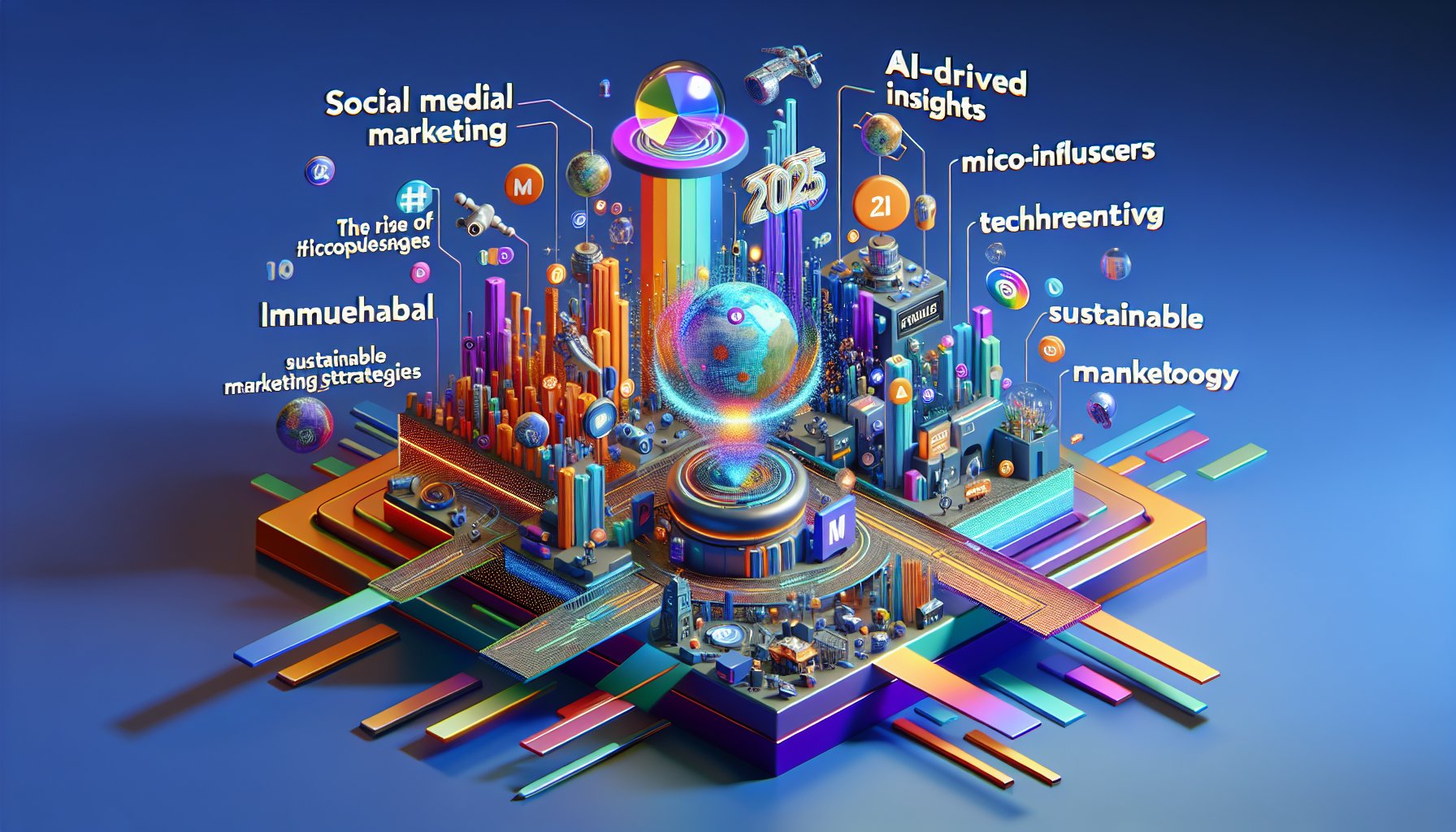 Social media marketing in 2025 leverages AI-driven insights, micro-influencers, immersive tech, and sustainable strategies.