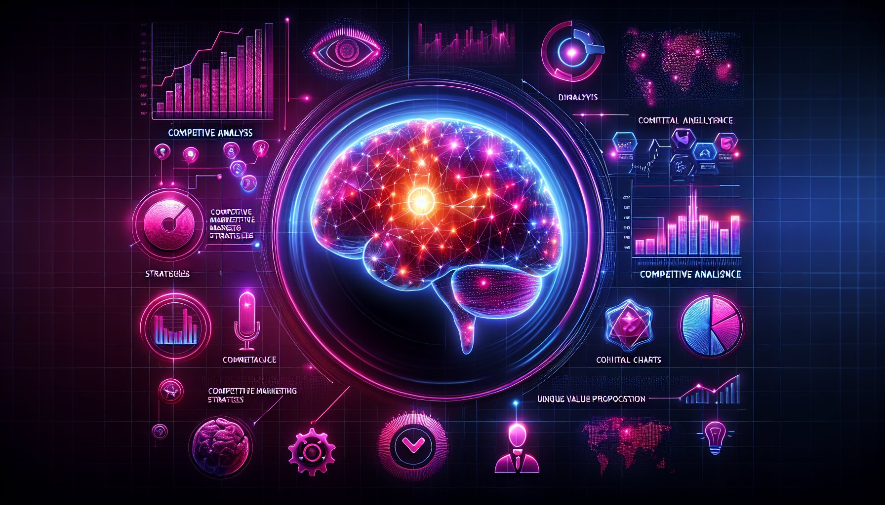 FAQs on conducting competitive analysis for digital marketing strategies, focusing on unique value propositions and market research.