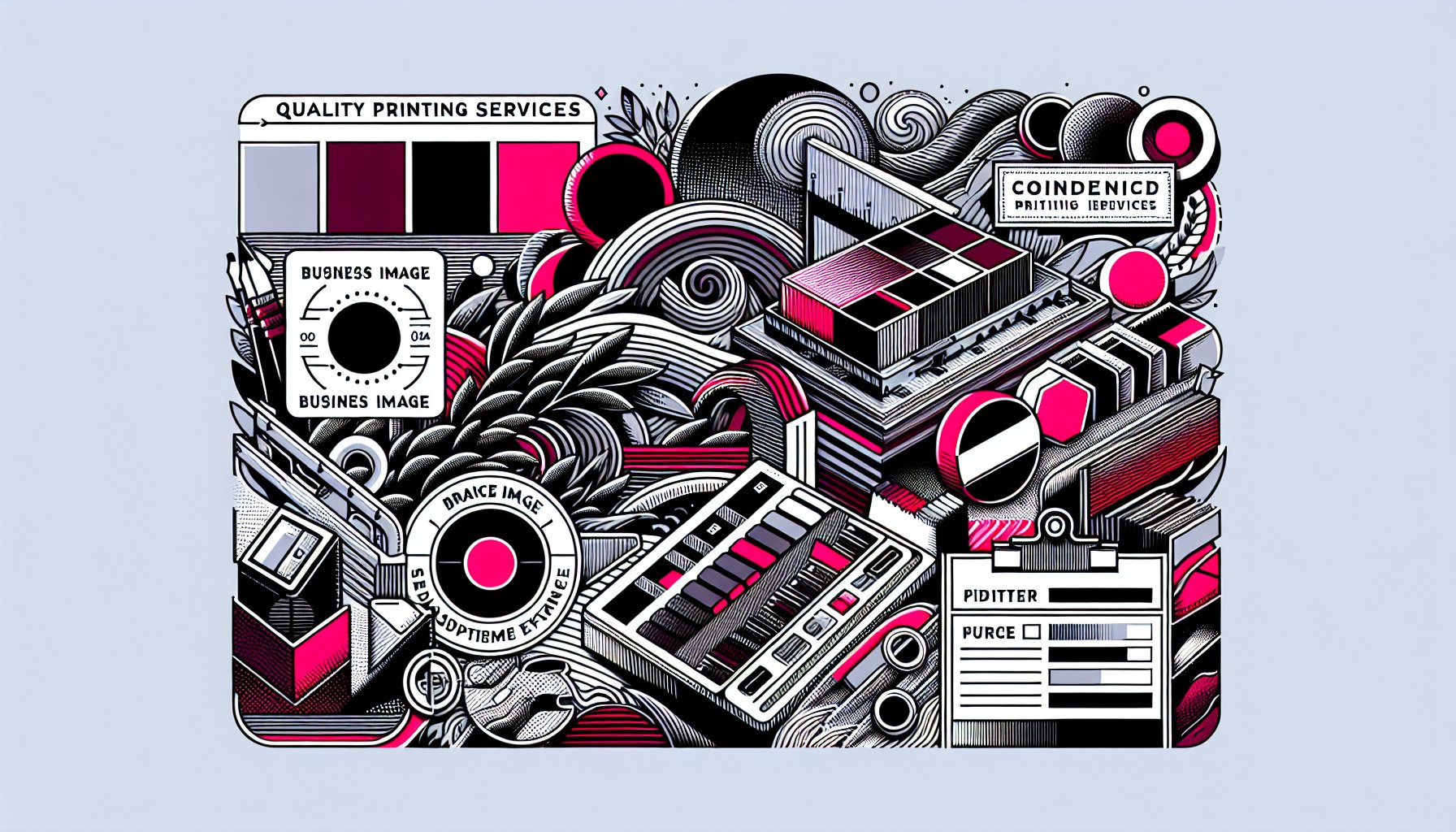 Quality printing services enhance brand image with tactile business cards and brochures, creating lasting impressions.