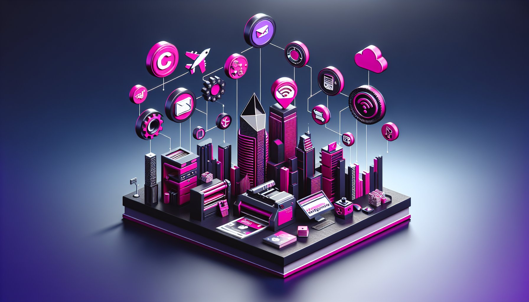 Stunning business cards showcasing brand identity through professional printing services by CT Marketing Solutions with digital integration.