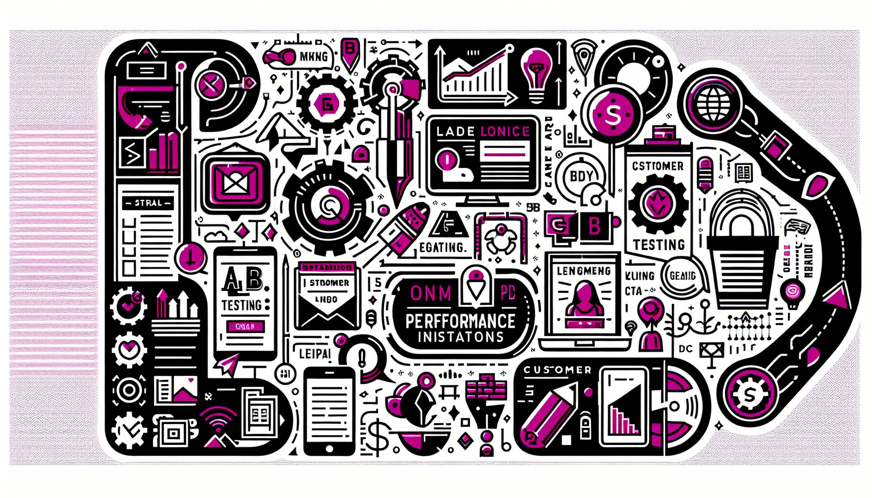 Key metrics for online lead generation, highlighting KPIs, A/B testing, and customer engagement in digital marketing strategies.