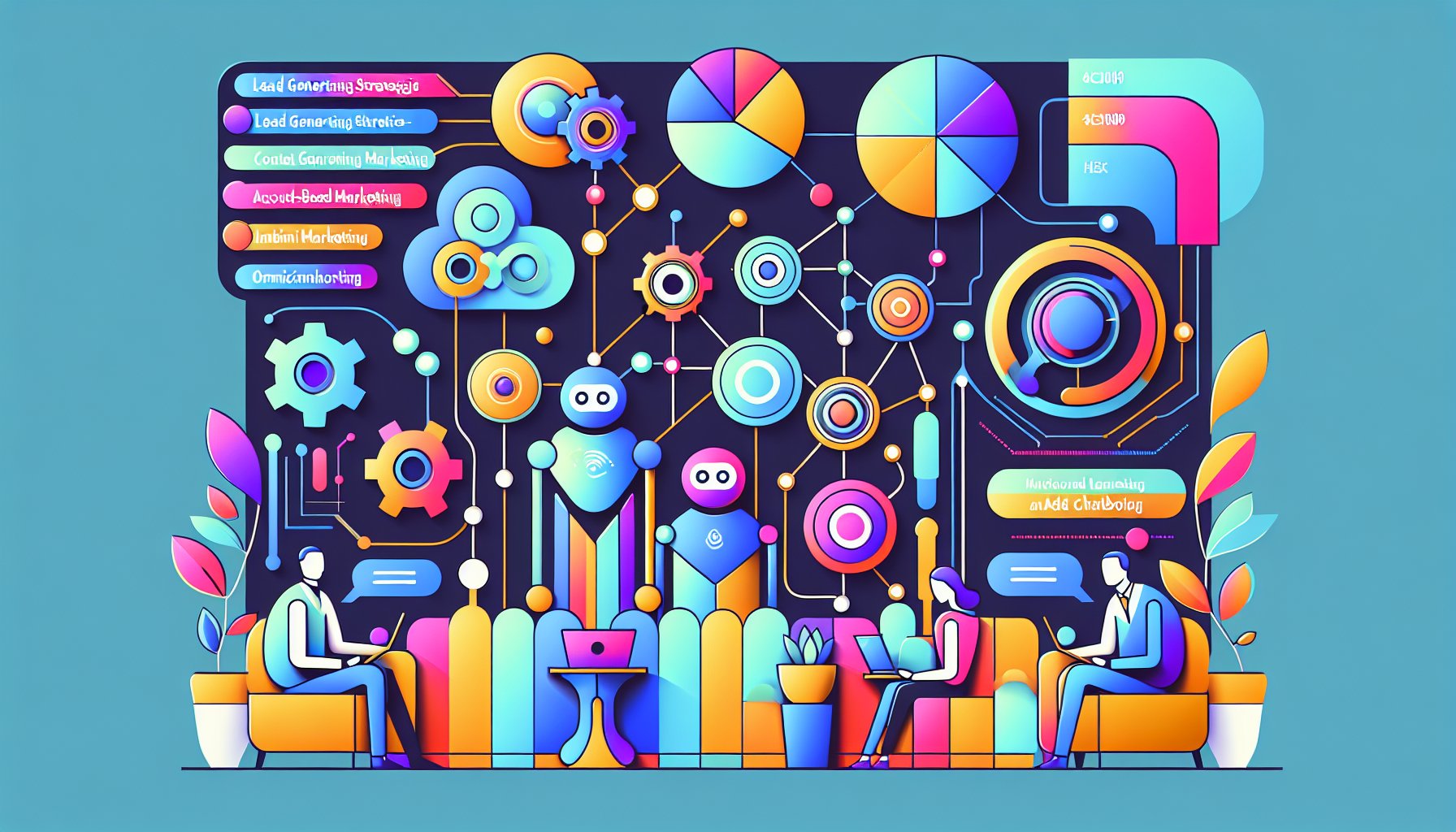 Top 10 lead generation strategies for 2025, featuring AI chatbots, content marketing, and omnichannel approaches.