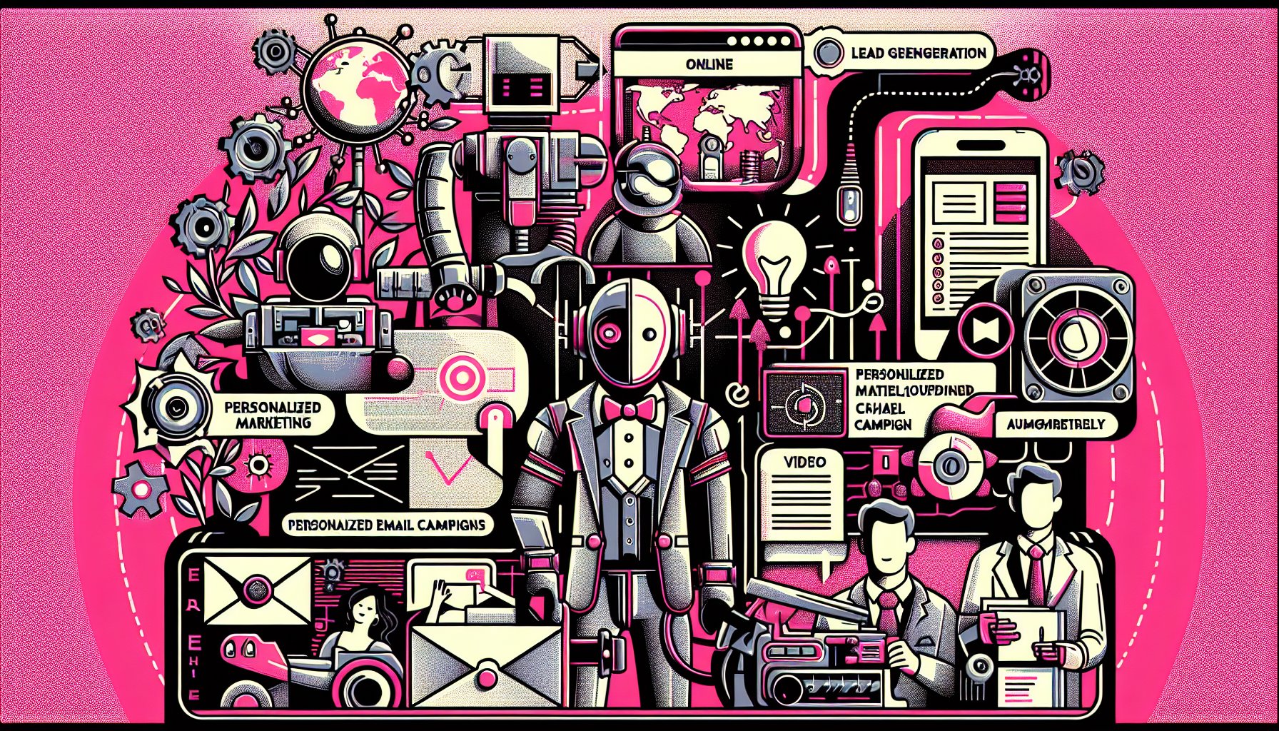 7 innovative tools for online lead generation: AI chatbots, video marketing, personalized emails, and augmented reality.