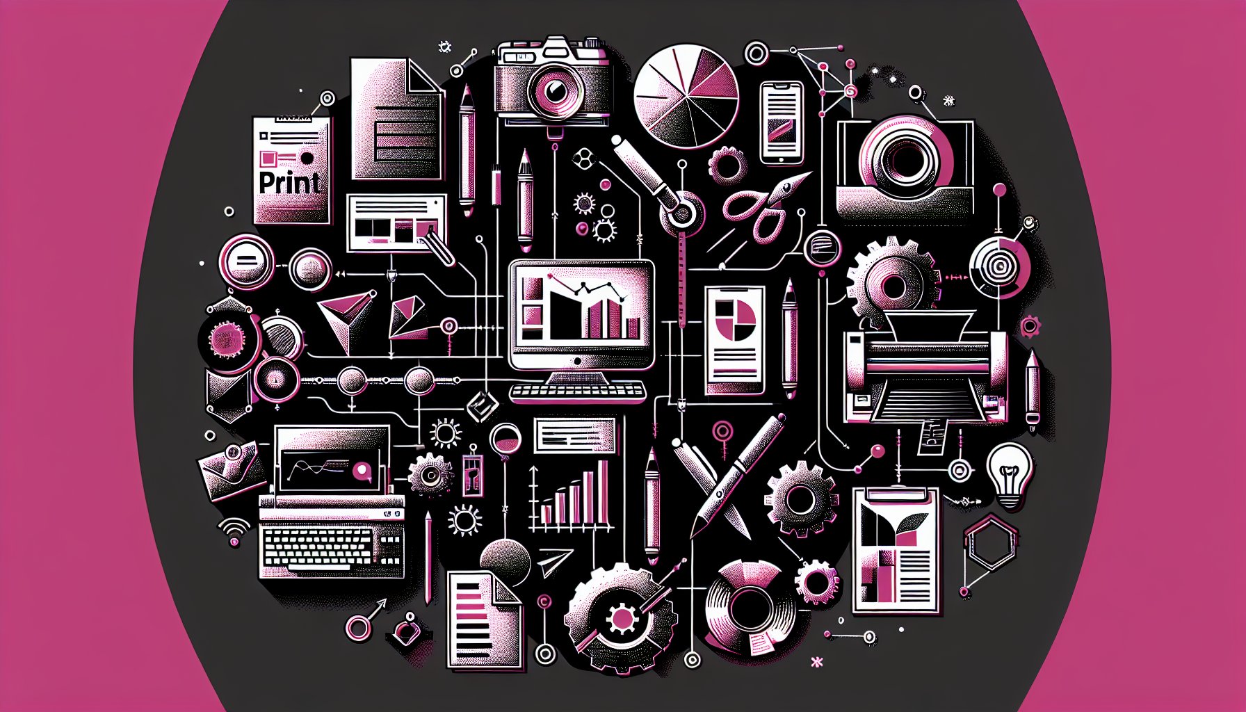 Guide to selecting print marketing solutions, including personalized materials, sustainability, and digital integration.