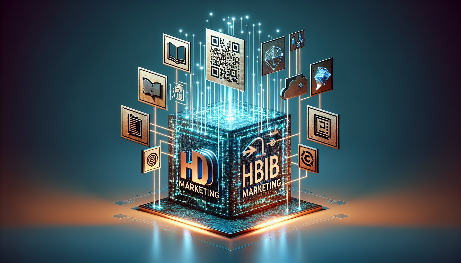 Digital marketing strategies for promoting printed materials using QR codes, storytelling, and hybrid marketing techniques.