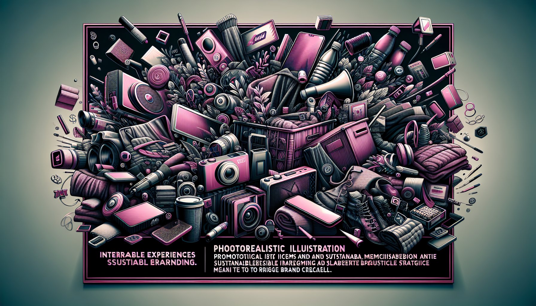 Promotional items that enhance brand recall through sustainable merchandise and interactive experiences in marketing strategies.