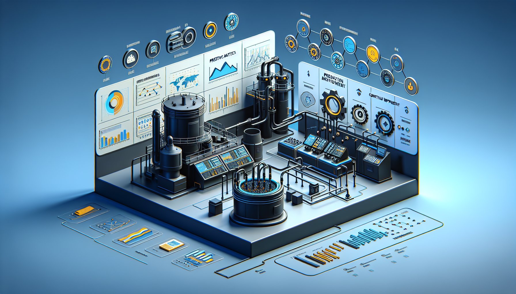 Guide to setting up a production monitoring system with predictive analytics and real-time data capture for continuous improvement.