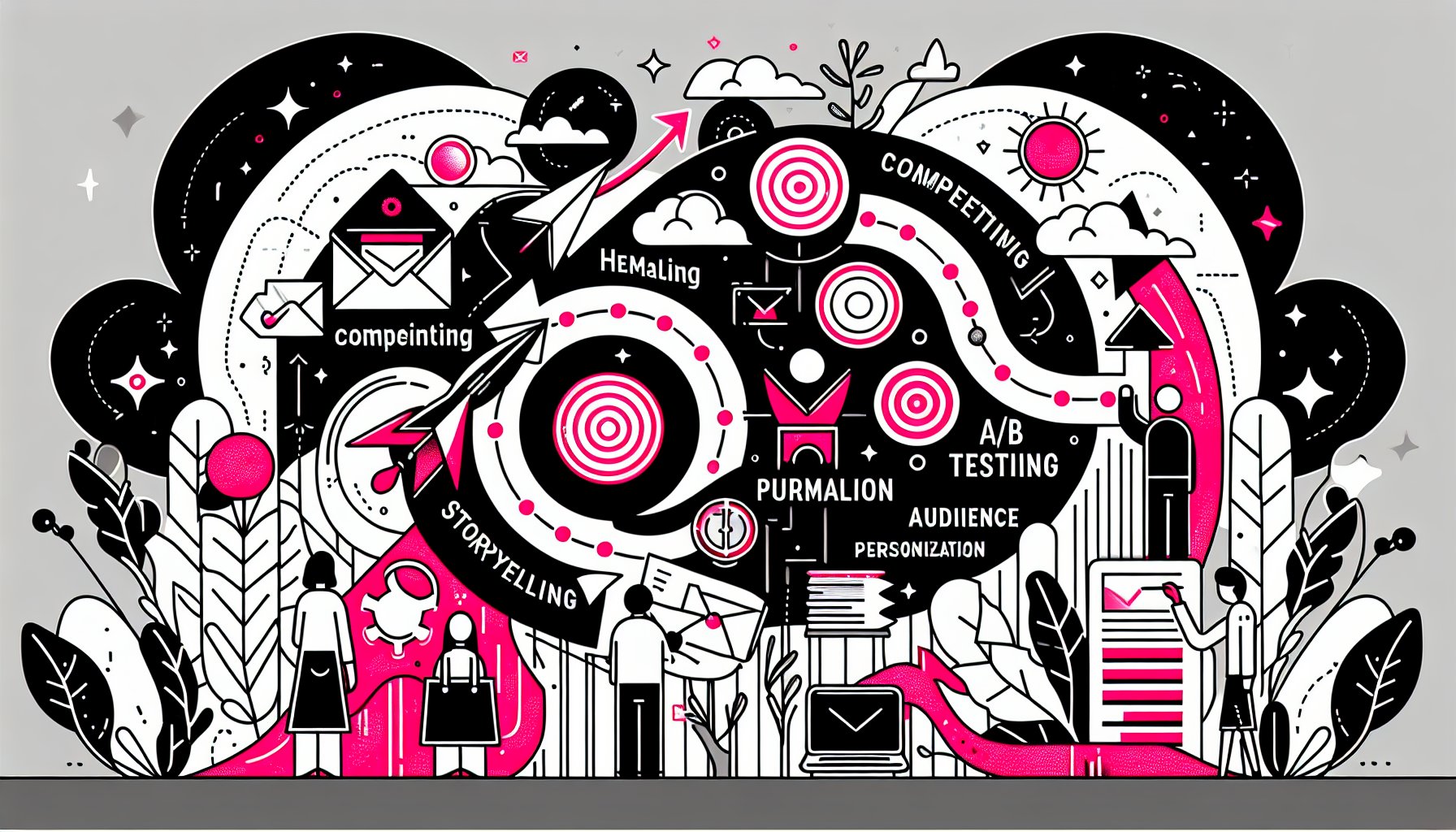 Guide to crafting high-converting email campaigns with audience personalization, A/B testing, and storytelling strategies.