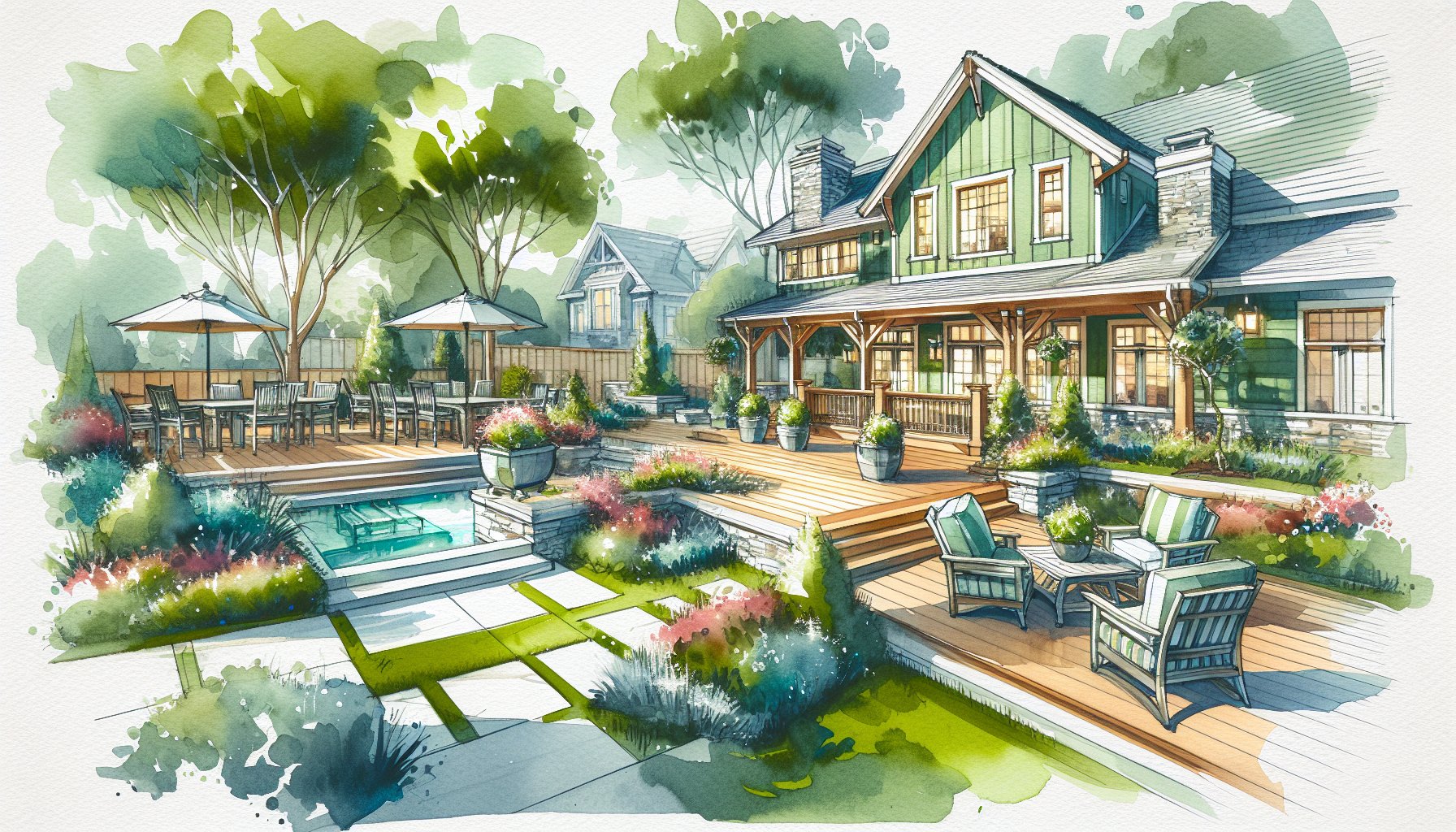 15 DIY outdoor living projects to enhance home value with decks, patios, accessory dwelling units, and landscaping features.