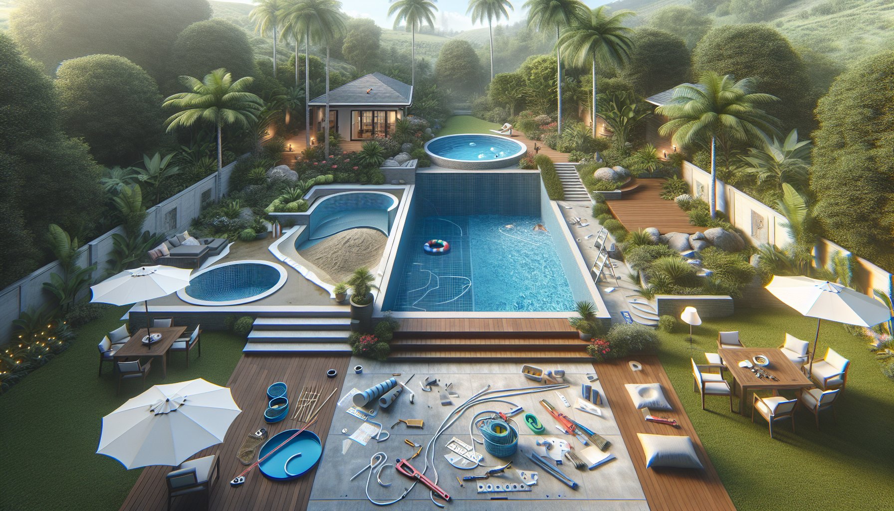 Step-by-step guide for inground pool installation, covering design, fibreglass vs concrete, and maintenance tips for your backyard oasis.
