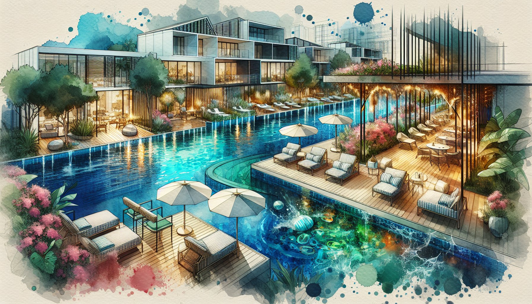 Custom pool designs for 2025 featuring sustainable features, smart technology, and natural swimming pools for luxury outdoor living.