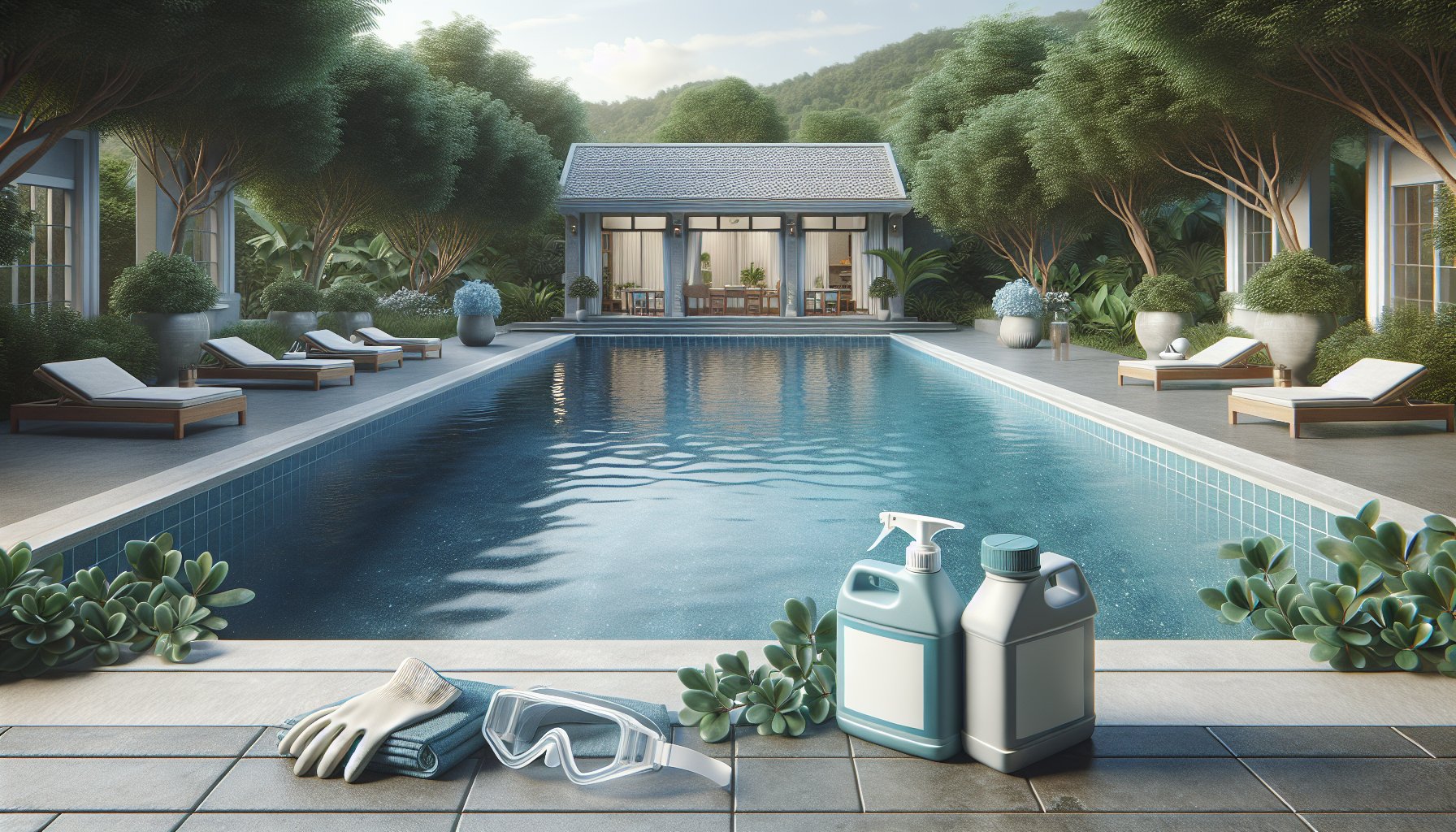 Expert tips for safe selection of eco-friendly pool maintenance chemicals and sustainable DIY pool care solutions.