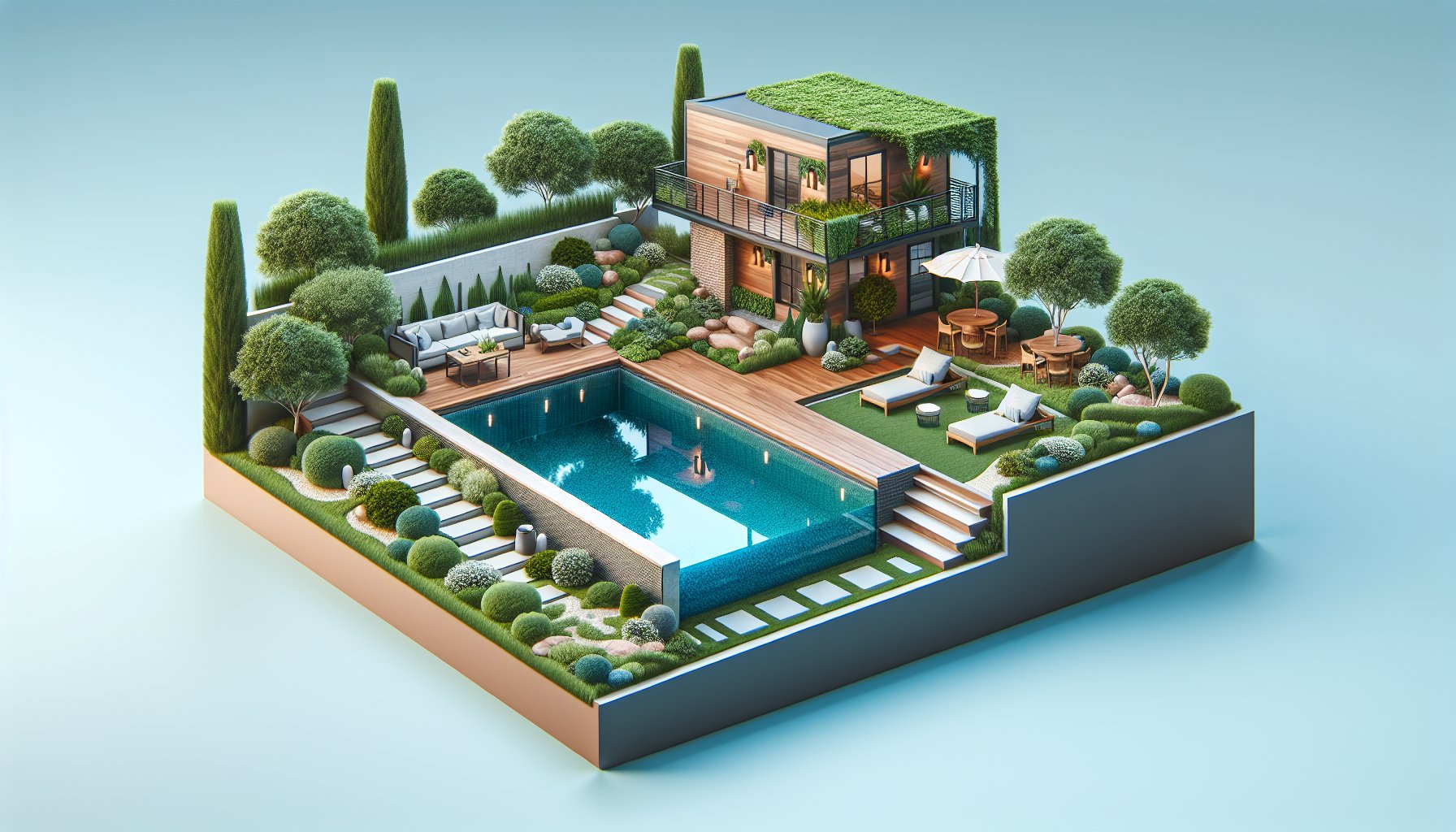 Custom pool designs for small yards featuring stock tank pools and landscaping ideas for enhanced outdoor living.