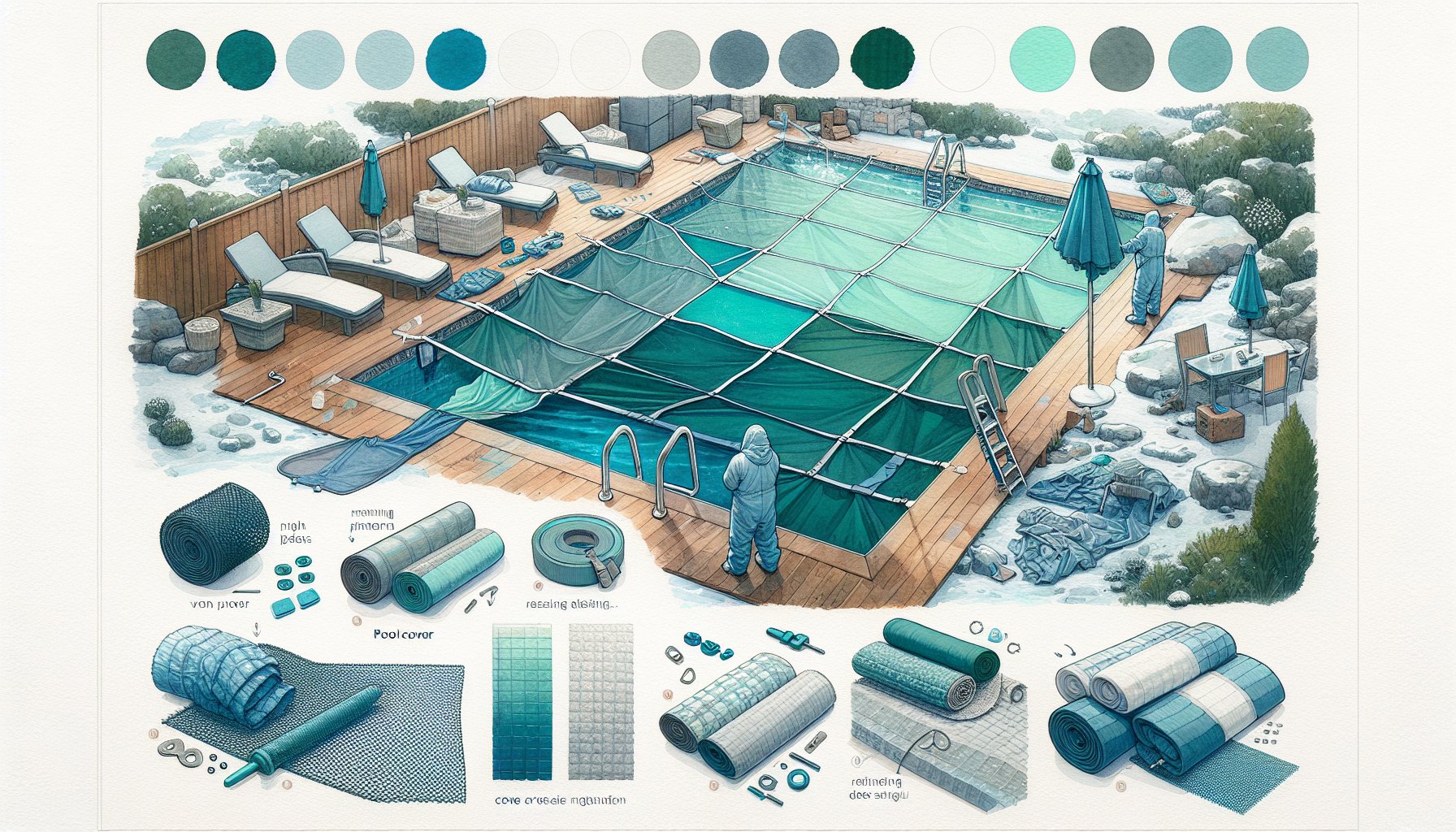 Guide to winterizing your pool with durable cover options and secure maintenance tips for seasonal protection.