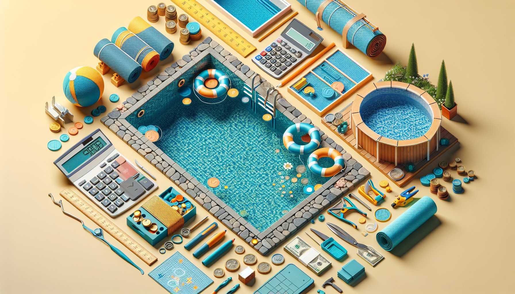 Guide to budgeting for inground pool costs, comparing fiberglass vs concrete, and exploring eco-friendly upgrades and DIY projects.