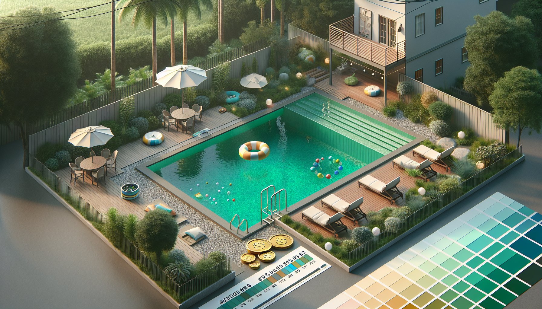 Comparison of inground vs. above-ground pools, highlighting costs, safety, and creating a backyard oasis.