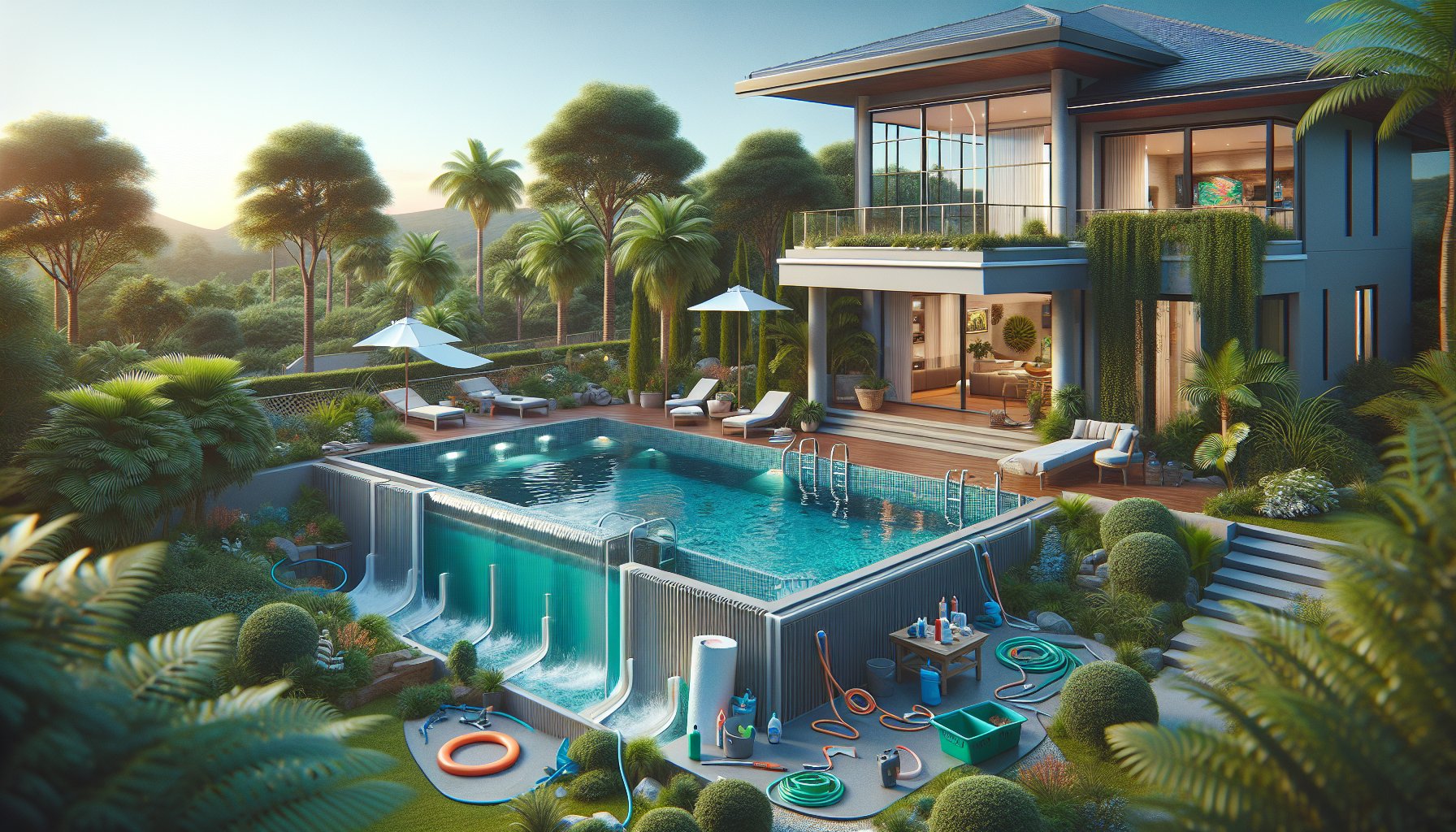 Step-by-step guide for homeowners on inground pool installation, custom design, safety, and maintenance for a backyard oasis.