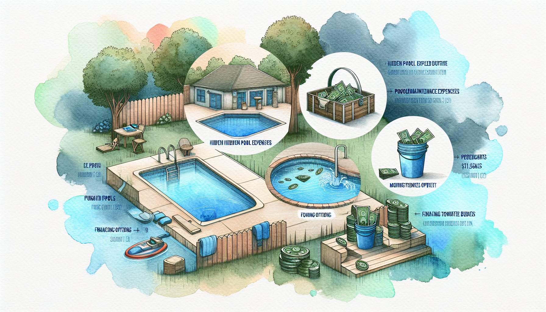 Cost breakdown for inground pool installation, covering types, hidden expenses, maintenance budget, and financing options.