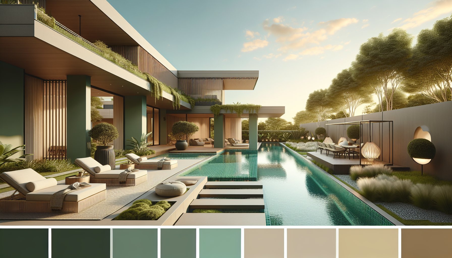 Trendy custom pool designs for 2025 featuring eco-friendly options, luxury outdoor living, and smart multifunctional features.