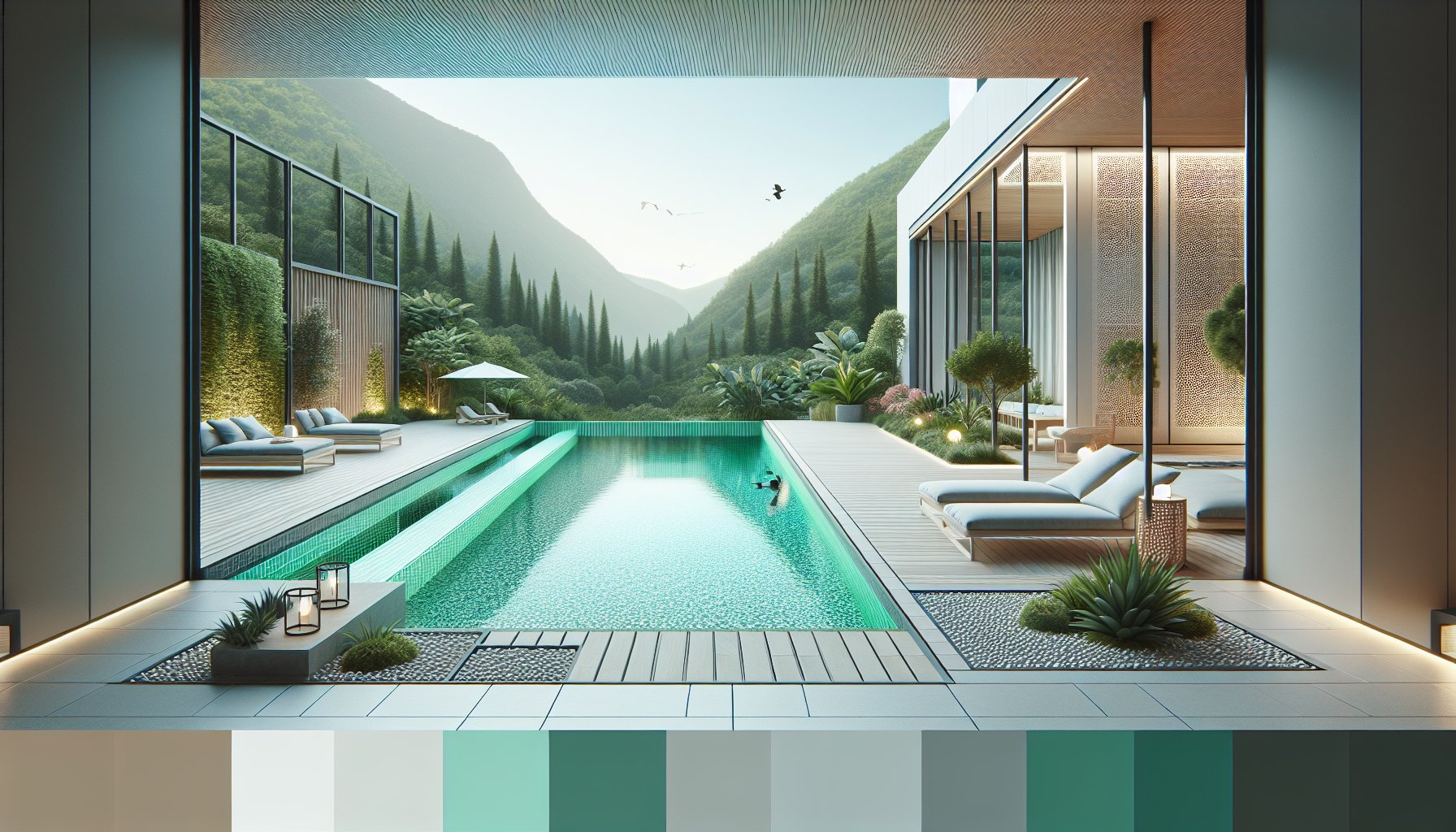 Custom pool designs featuring eco-friendly materials, smart technology, and luxury elements for sustainable outdoor living.