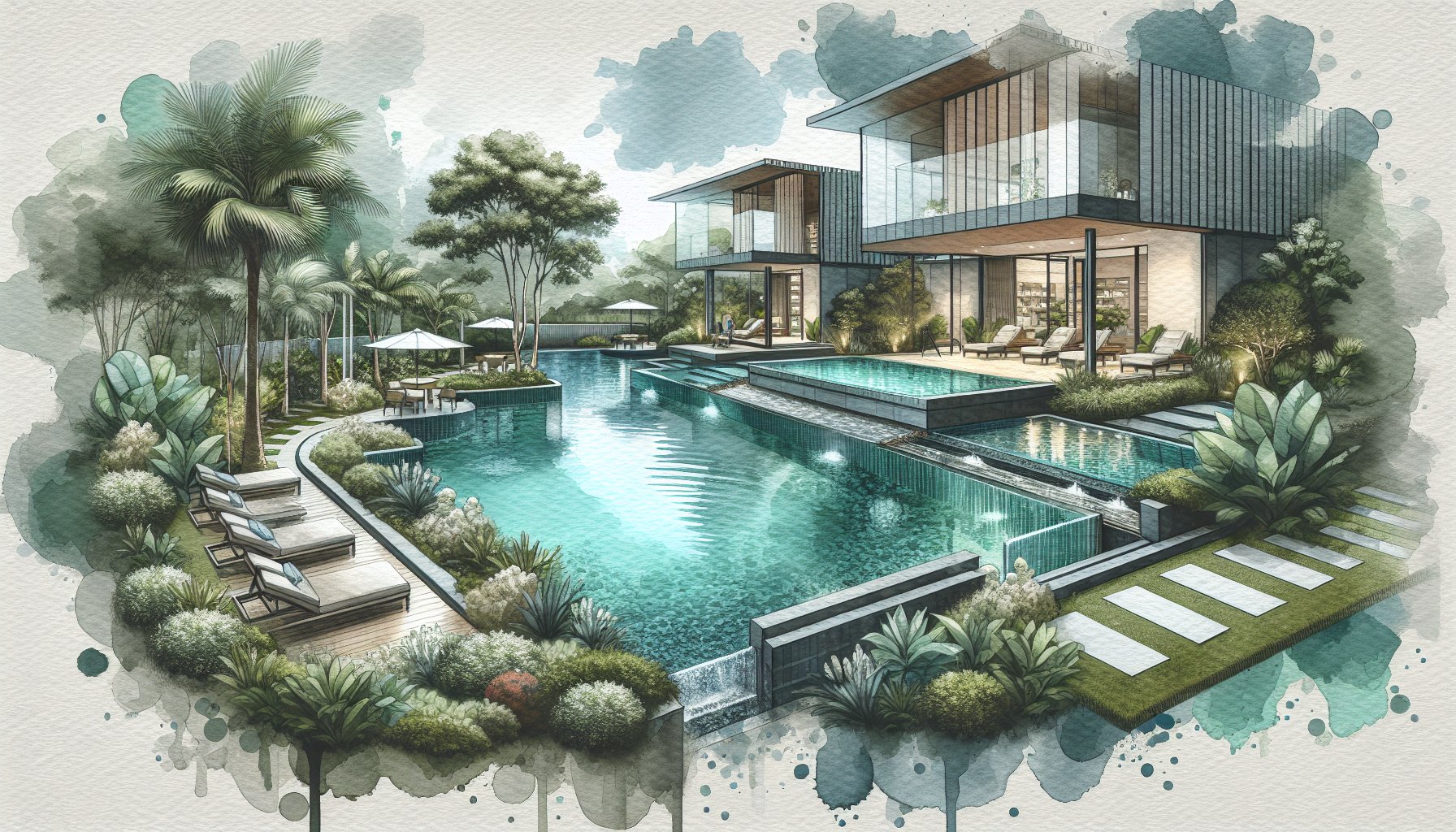 Eight stunning custom pool designs featuring eco-friendly options, infinity styles, and multifunctional sustainable landscaping.