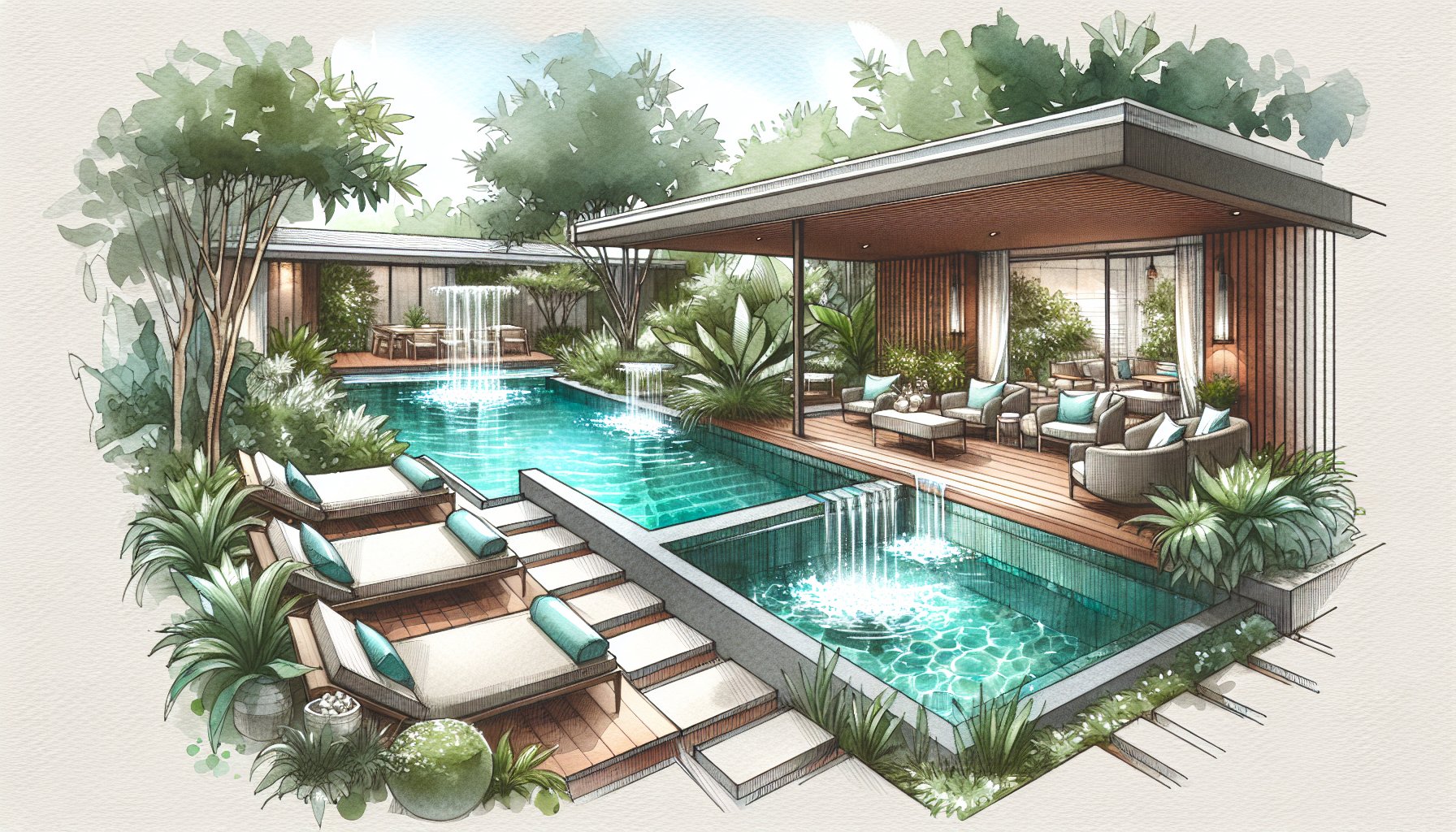 Custom pool design ideas for outdoor living spaces, featuring plunge pools and sustainable options for a backyard oasis.