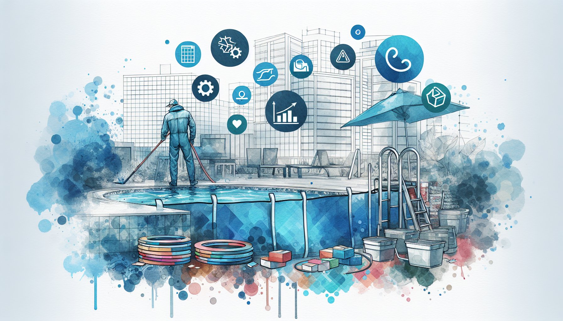 Tips for pool maintenance during construction: debris management, water level monitoring, cover selection, and contractor communication.