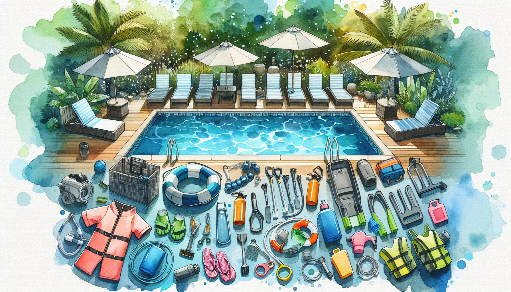 Essential pool accessories for safety, maintenance, and eco-friendly solutions for your backyard paradise.