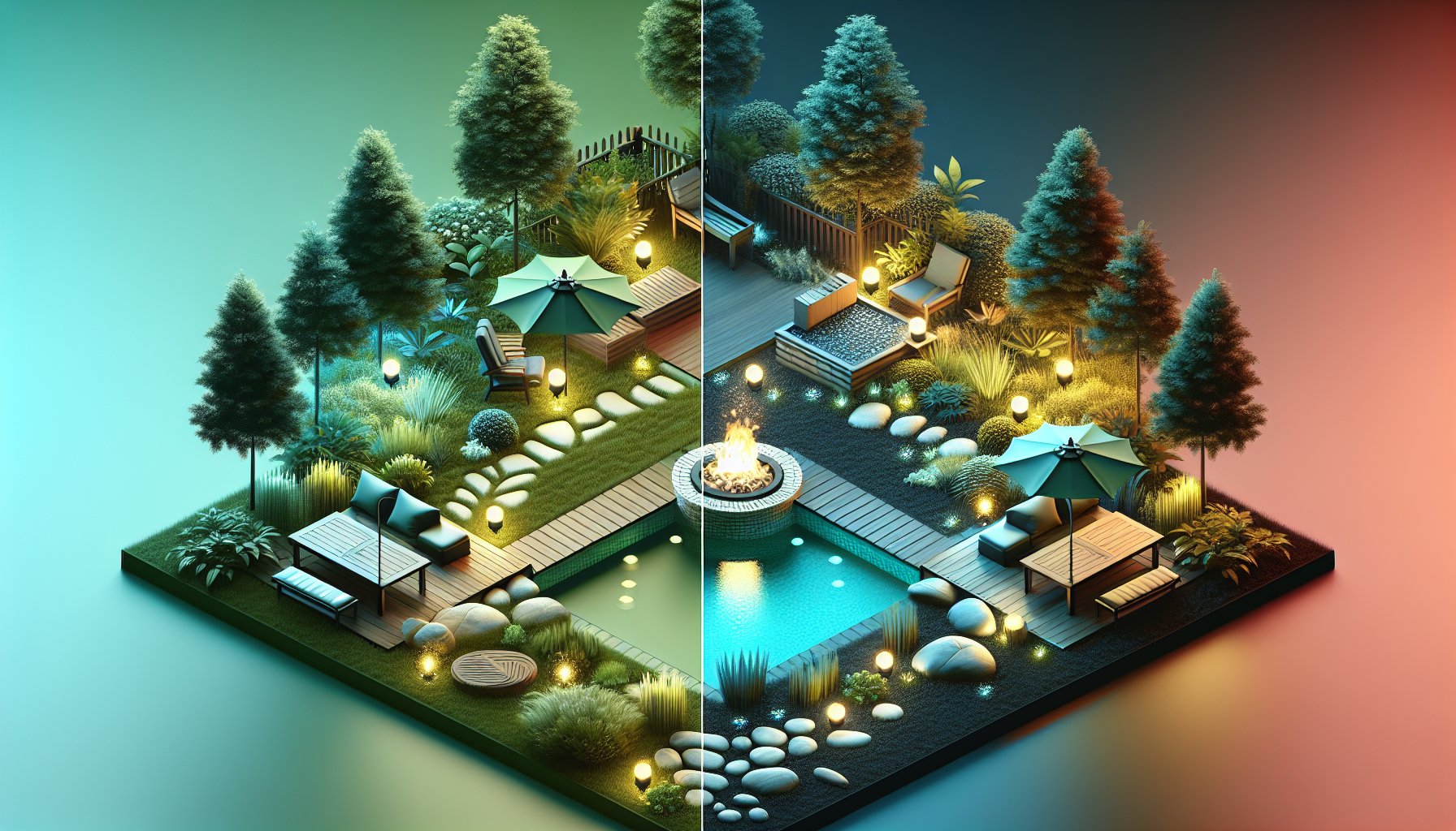 Fire pit installation tips for creating a spring outdoor oasis with landscape lighting and safety precautions for DIY vs professional choices.