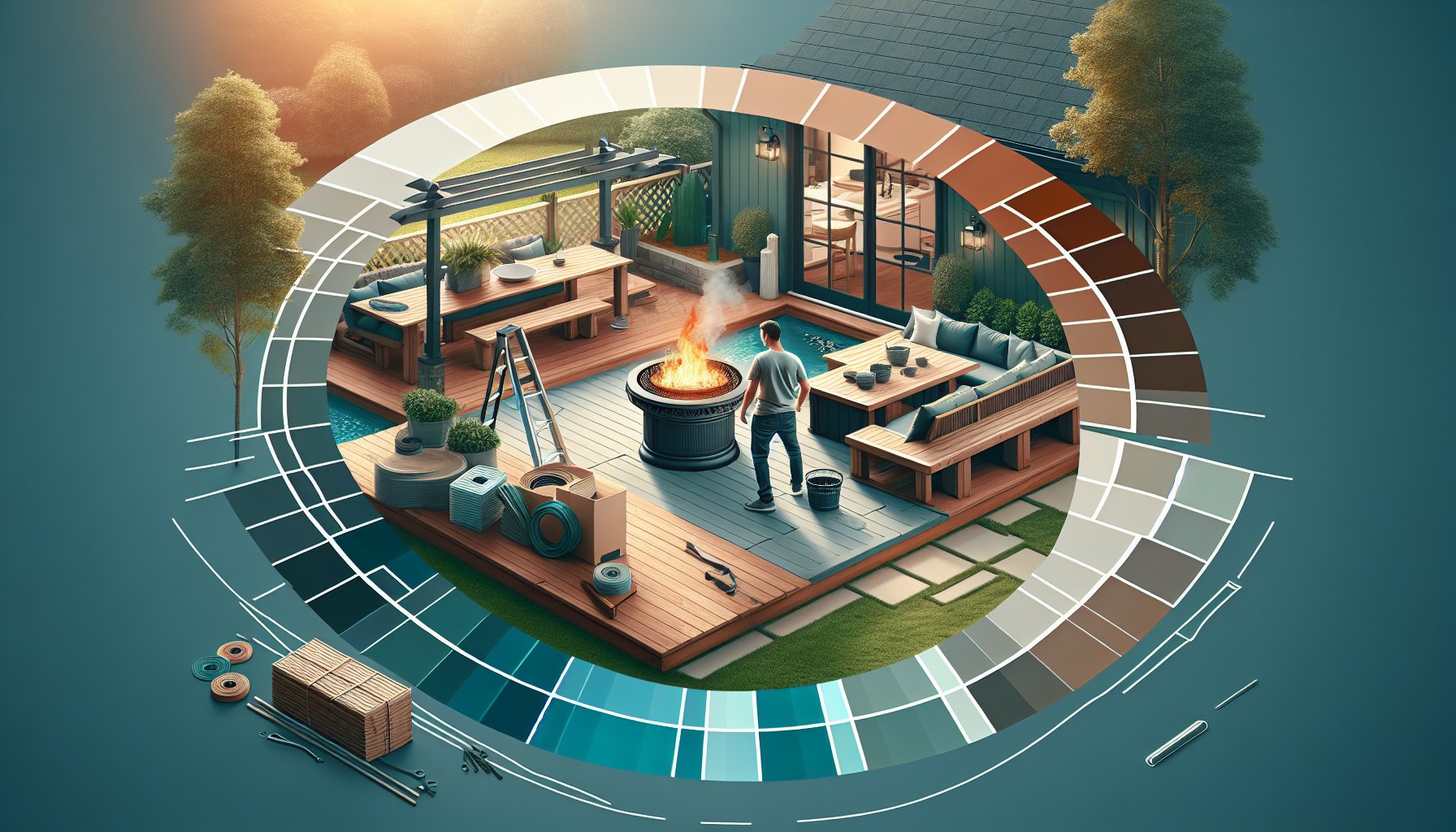 Comparison of DIY fire pit installation vs. hiring a professional for enhancing backyard design and outdoor living space.