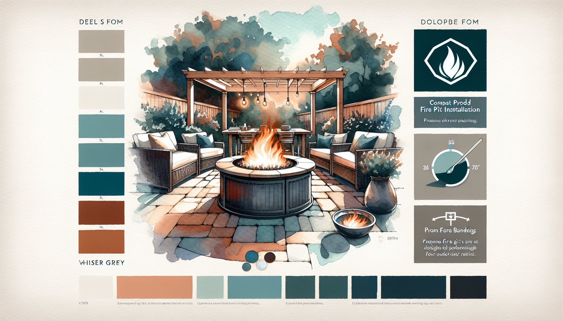 Fire pit installation guide for small outdoor spaces, featuring propane options and compact designs for safe outdoor living.