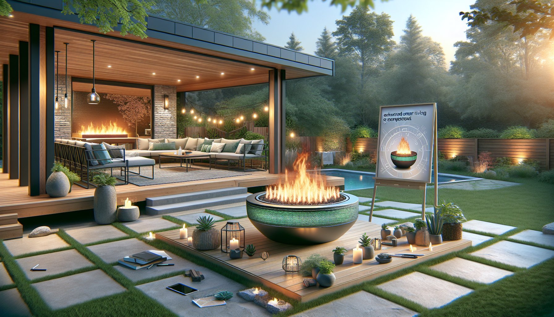 Fire pit installation trends: eco-friendly options, smart features, and innovative backyard design ideas for outdoor living.