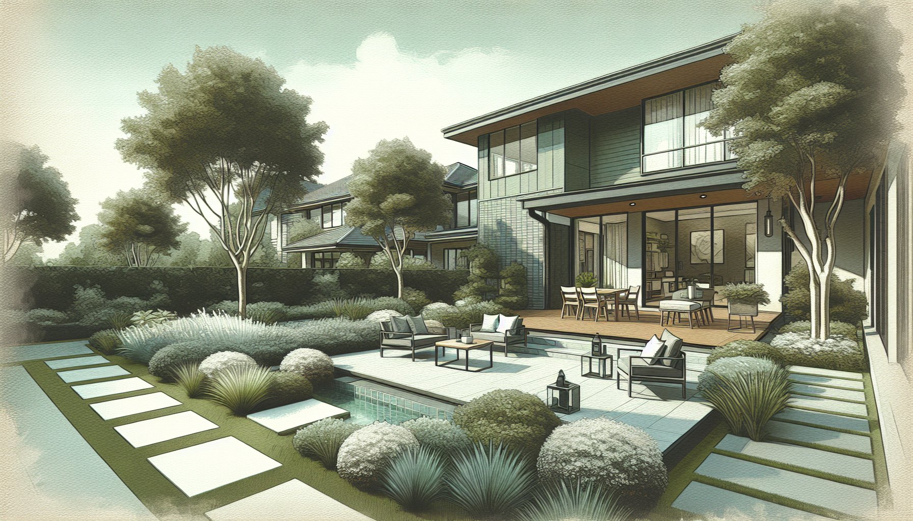 7 essential features for patio design, enhancing outdoor living with durable materials and smart home landscaping ideas.