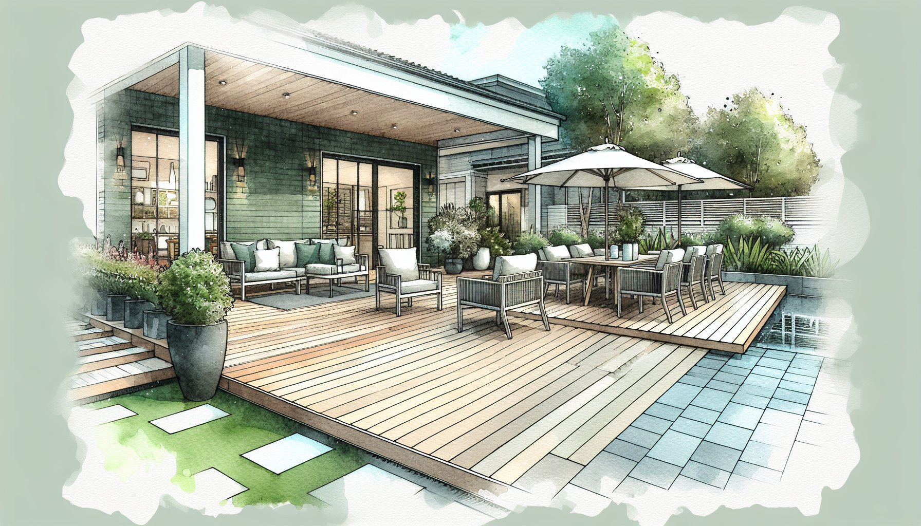 Five myths debunked about patio materials, including eco-friendly options and sustainable decking for outdoor living design.