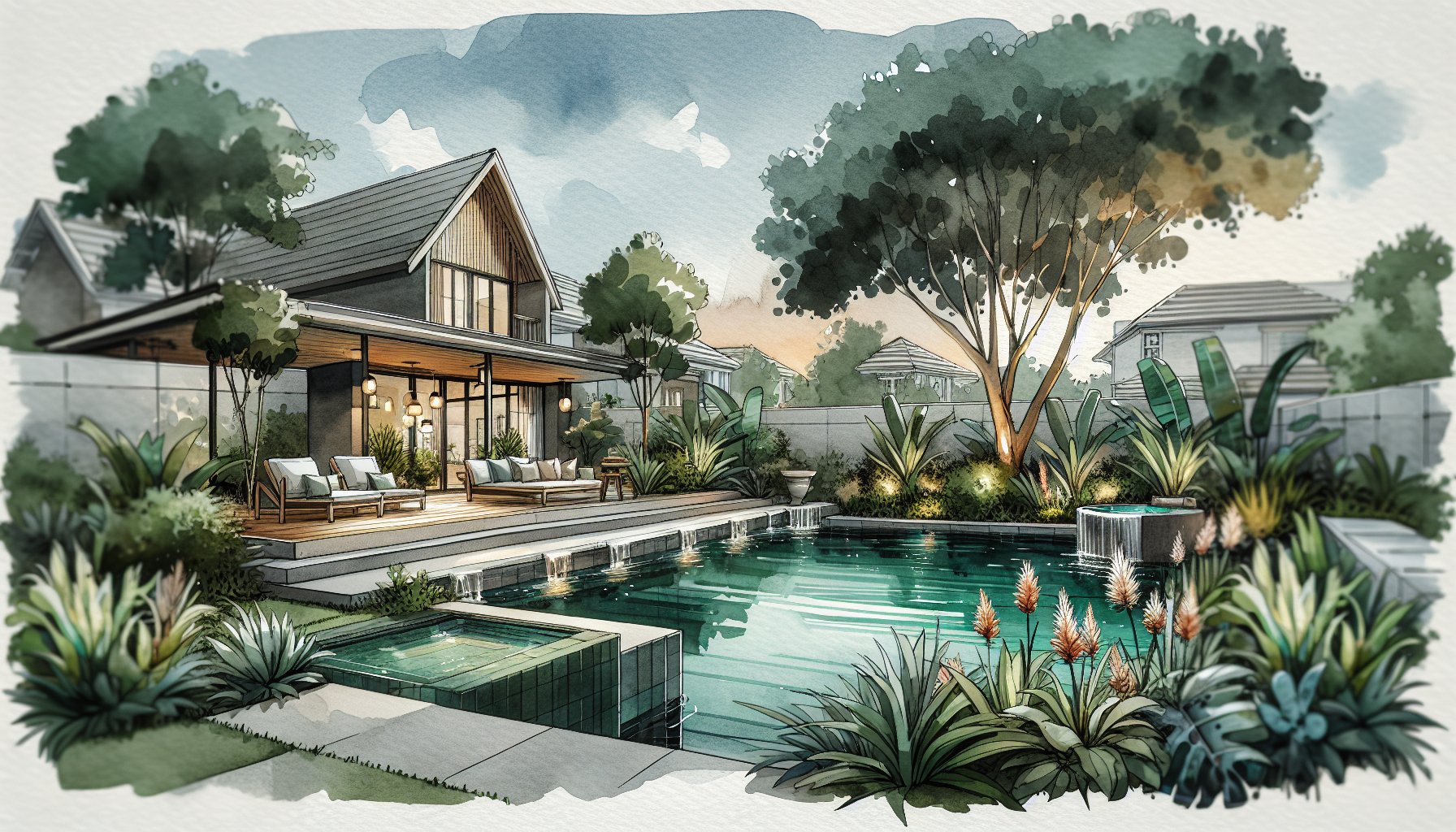 Pool design consultation showcasing eco-friendly options and local trends for creating your backyard oasis and outdoor living space.
