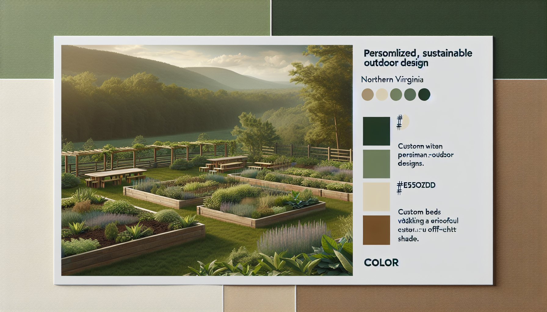 Custom planting beds enhance Northern Virginia landscaping with eco-friendly gardens and personalized sustainable outdoor design.