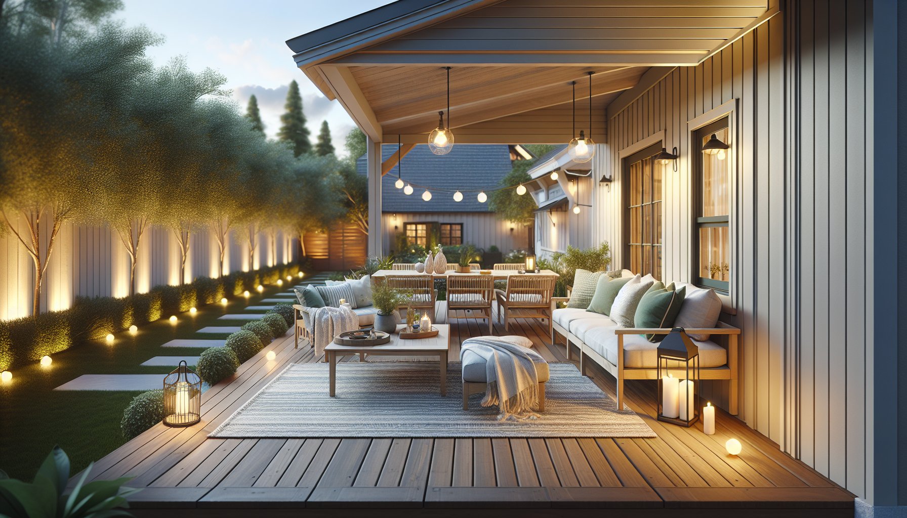 Cozy patio retreat tips for outdoor living with weather-resistant materials, ambiance lighting, and community connection in [Your City].