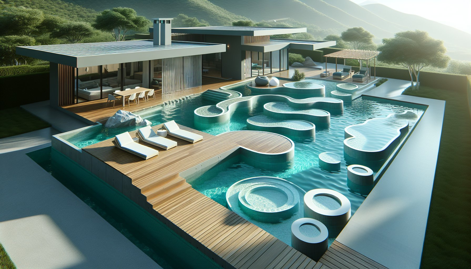 Misconceptions about poolscape design, maintenance myths, and modern materials for year-round creative pool use.