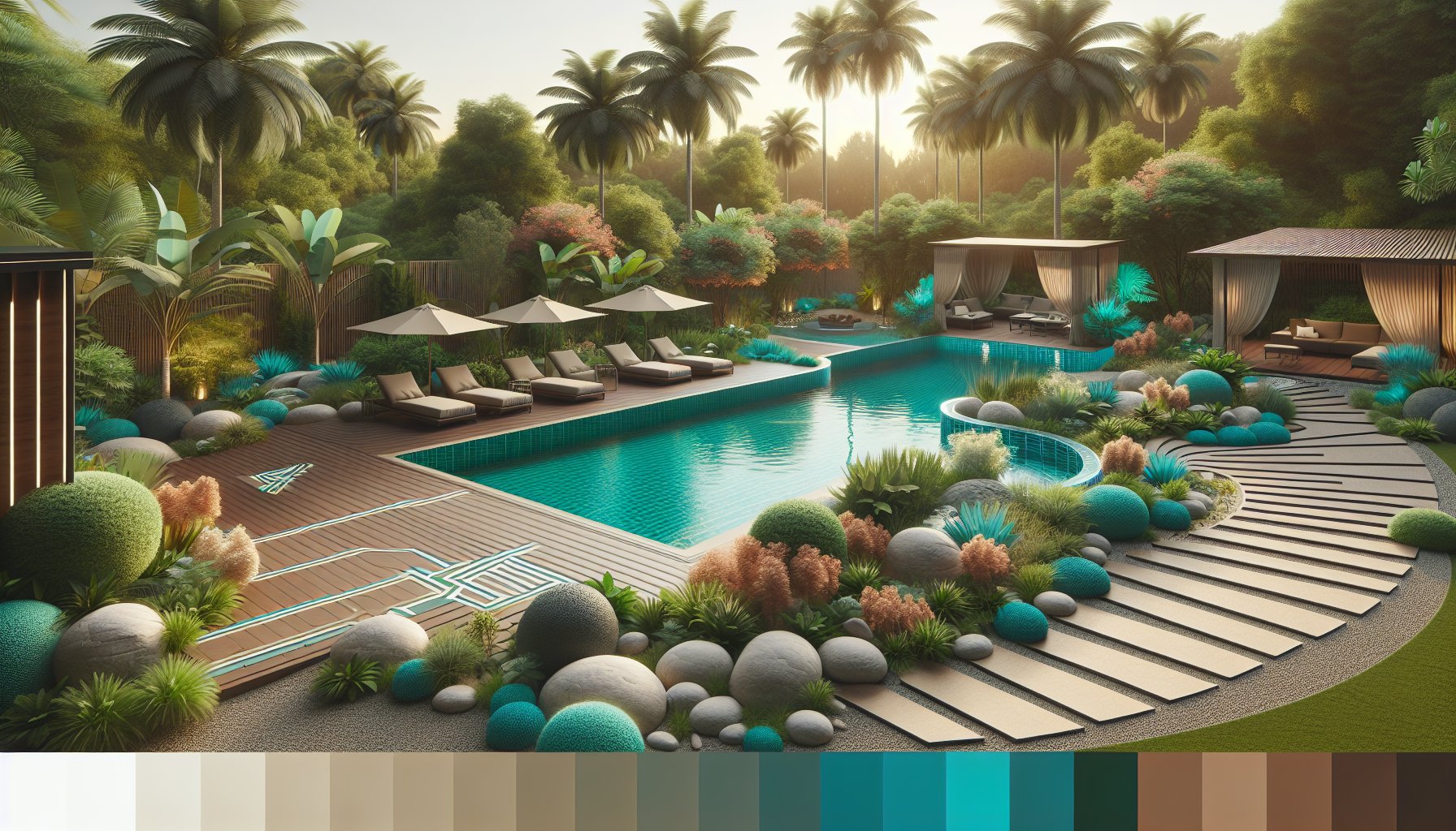 Step-by-step guide to creating a stunning poolscape design with water features and landscaping for the ultimate backyard oasis.