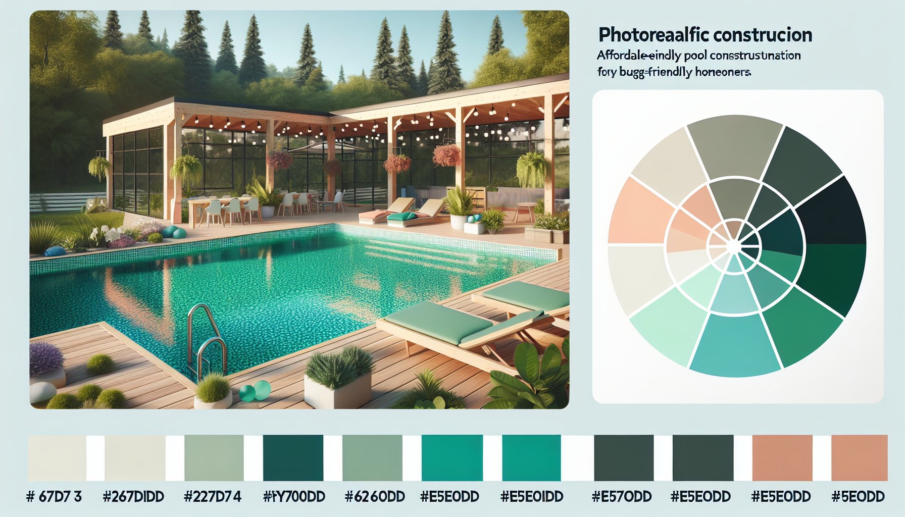 Affordable pool construction ideas for budget-friendly homeowners, featuring eco-friendly options and DIY vinyl liner pools.