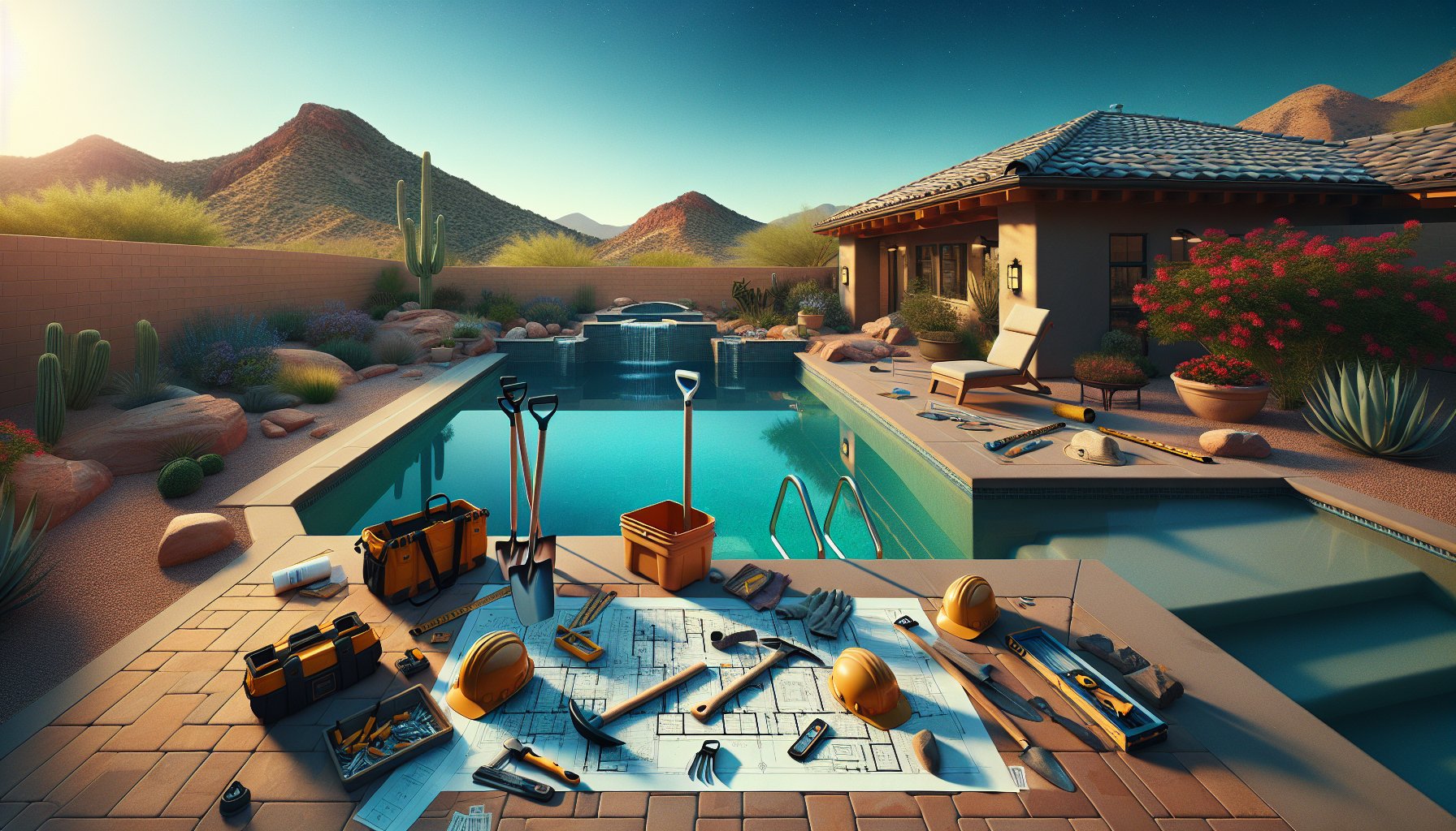 Guide to selecting a top Arizona pool construction company for quality craftsmanship and eco-friendly backyard pool options.