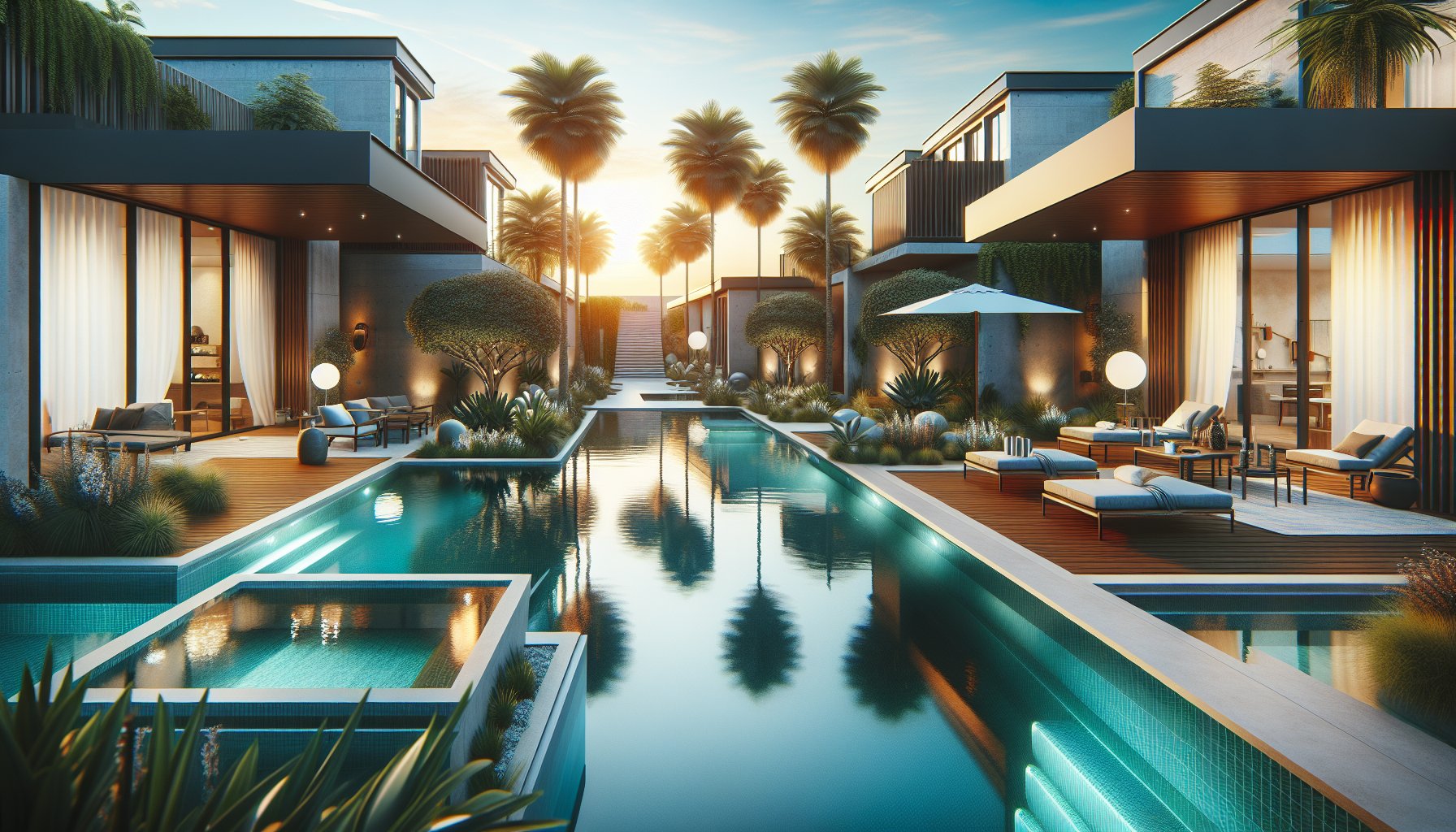 Guide to selecting the ideal pool shape design for your outdoor living space, balancing contemporary and classic styles.